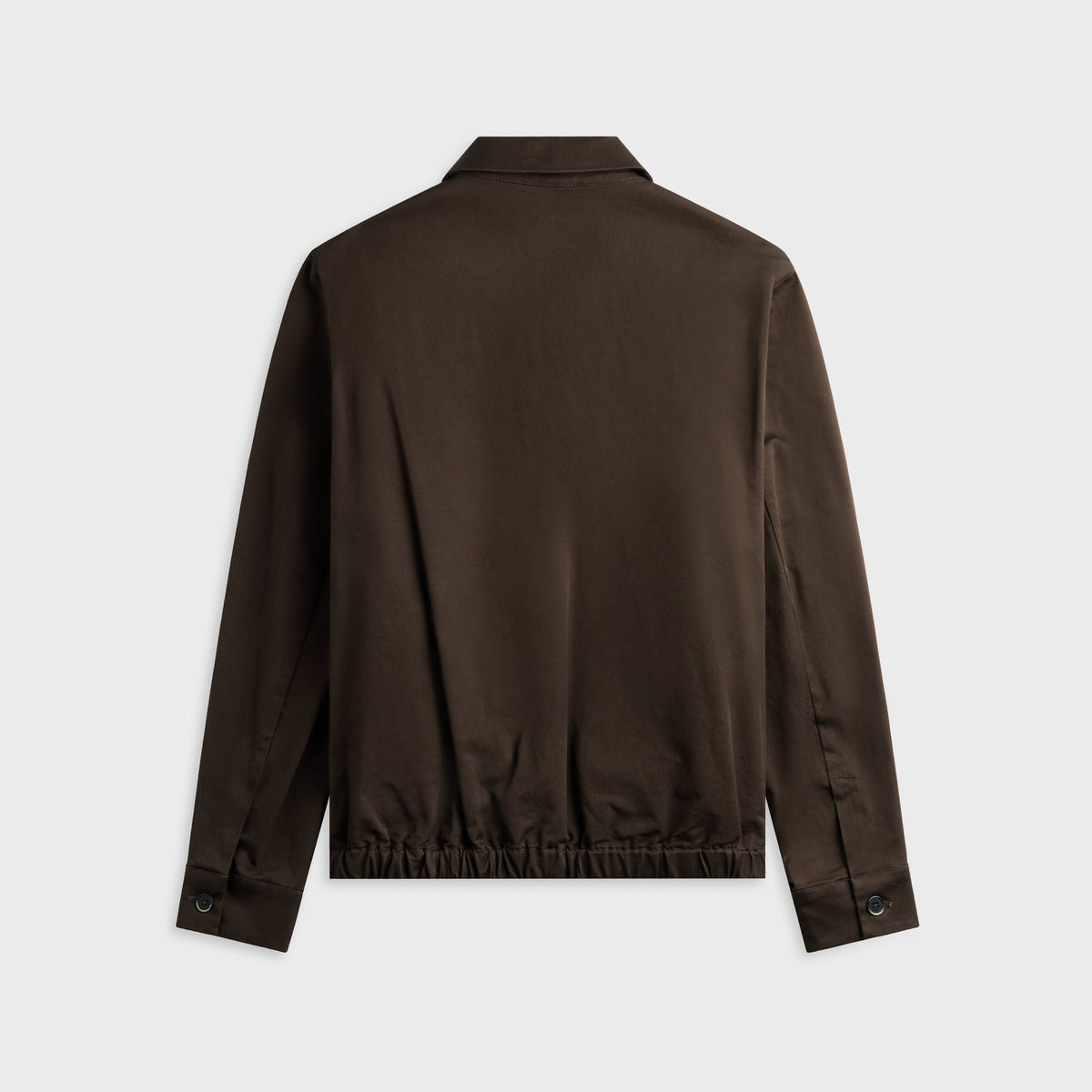 Barena Coat Zaleto Rovato in Bruno, dark brown zip-up jacket, back view