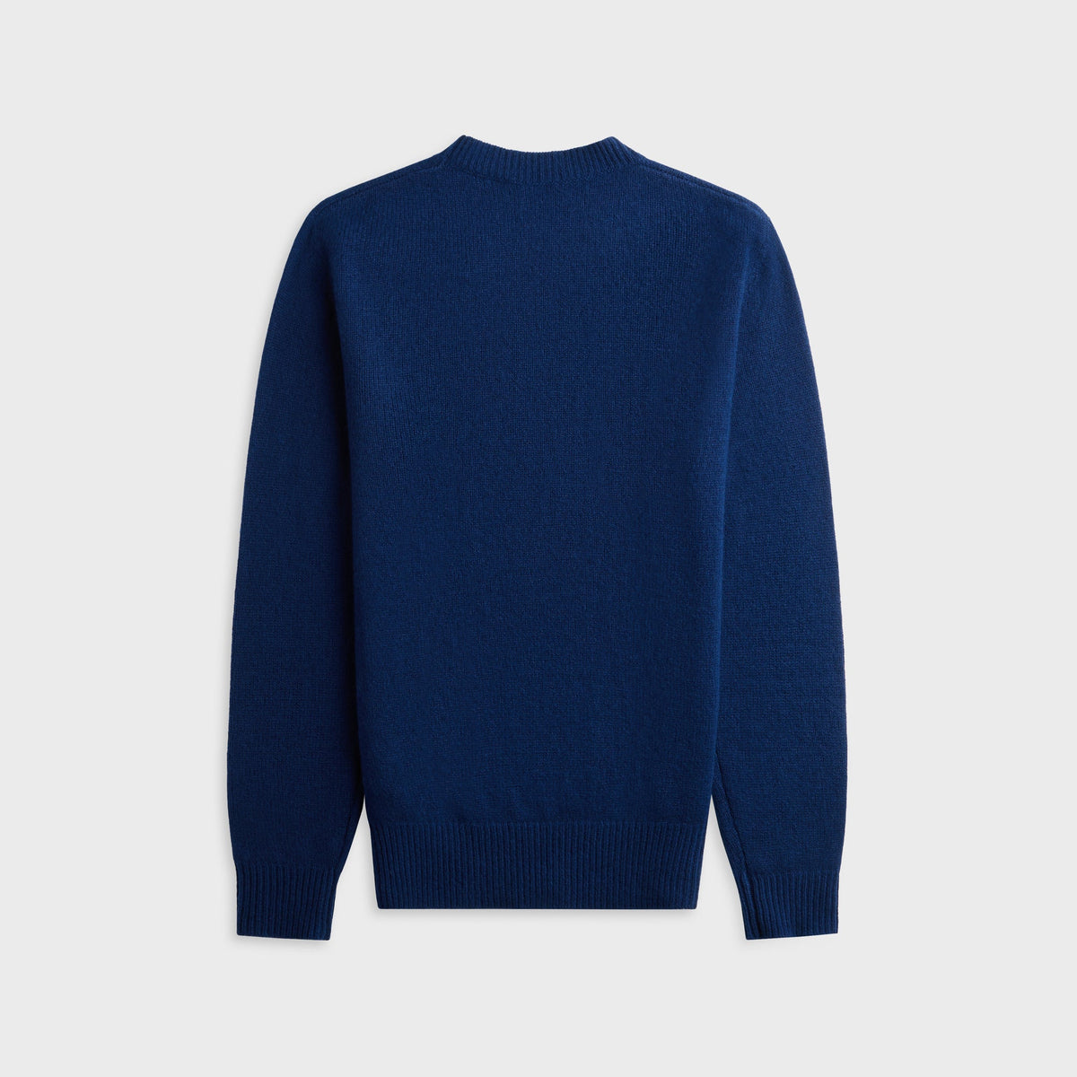 Barena Mareselo Sialo Merlot Sweater in Mare, cobalt blue knit crewneck sweater, back view