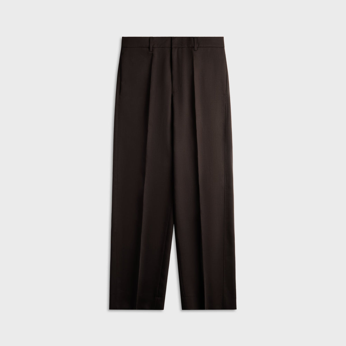 Barena Delfo Wool Trousers in Navy, dark pleated wool trousers, front view