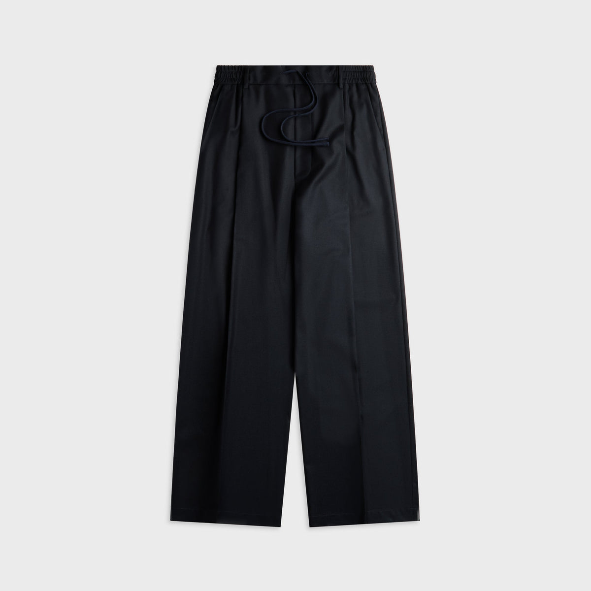 Barena Masco Flan Trousers in Navy, dark straight leg trousers, front view