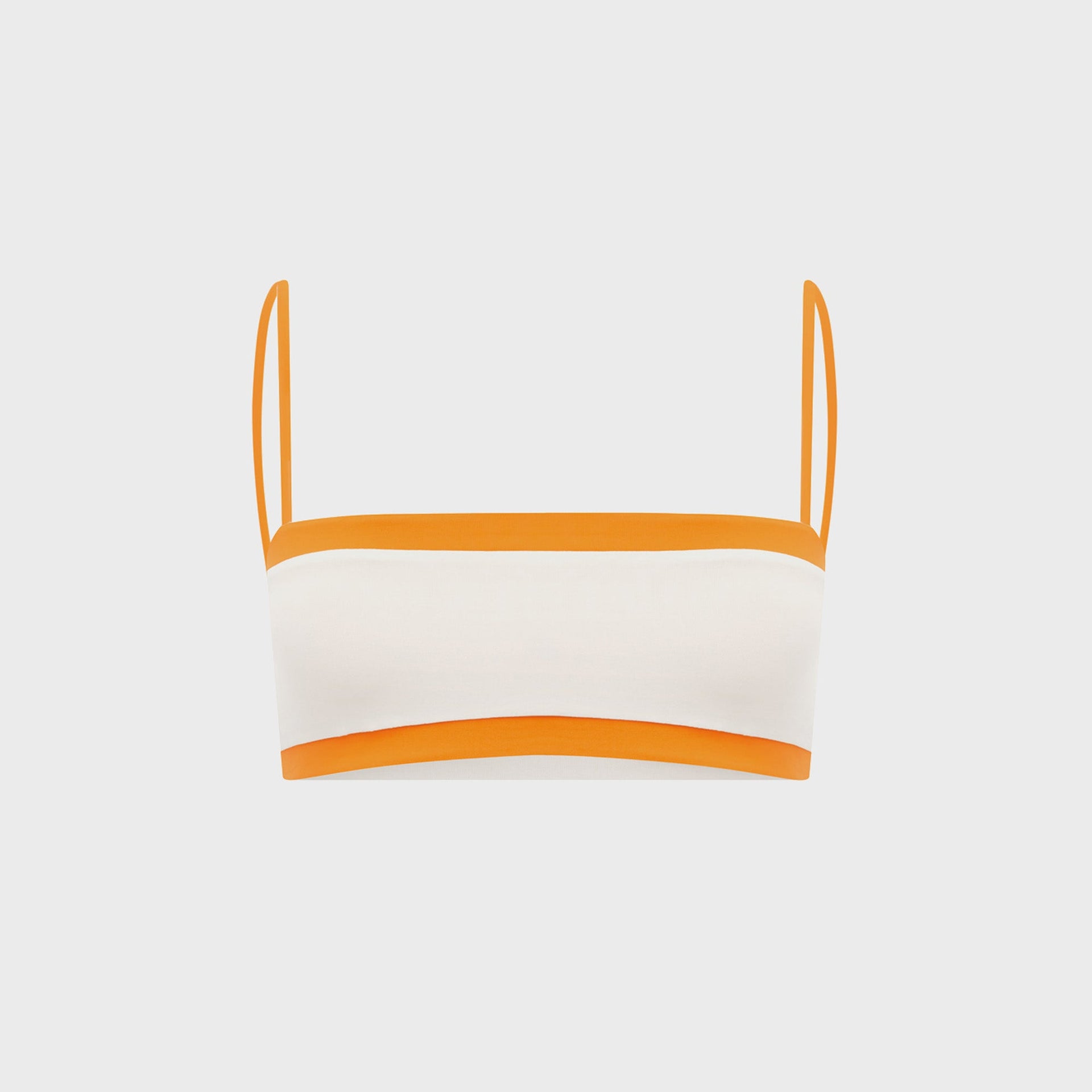 Bond Eye Reversible Fosca Crop Top - Mandarin / Coconut Bare