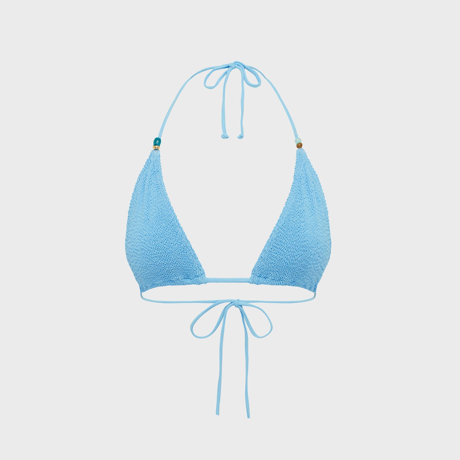 Bond Eye Beaded Ingrid Triangle Top - Blue