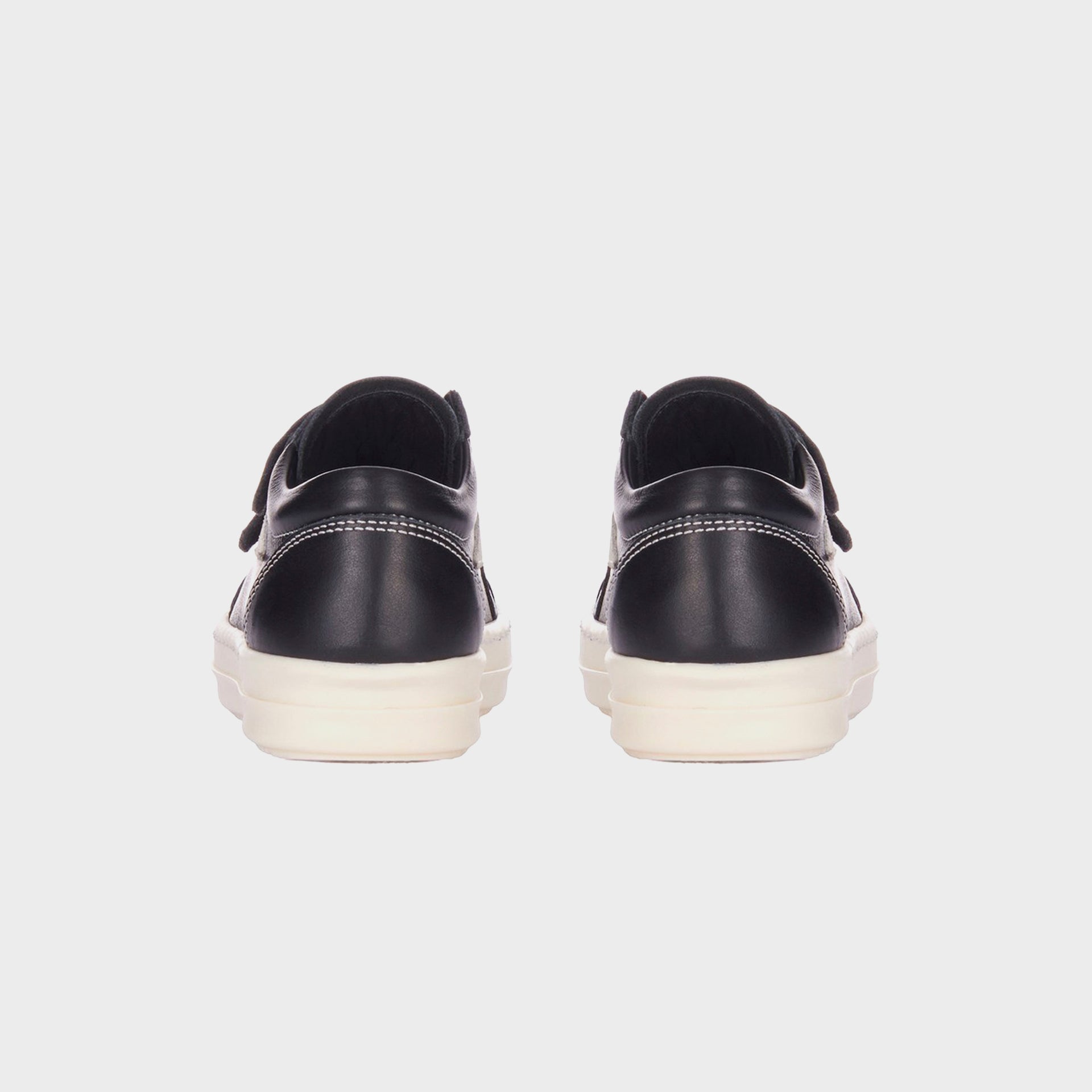 Rick Owens Baby Vintage Sneakers Scarpe in Pelle - Black / Milk / Milk