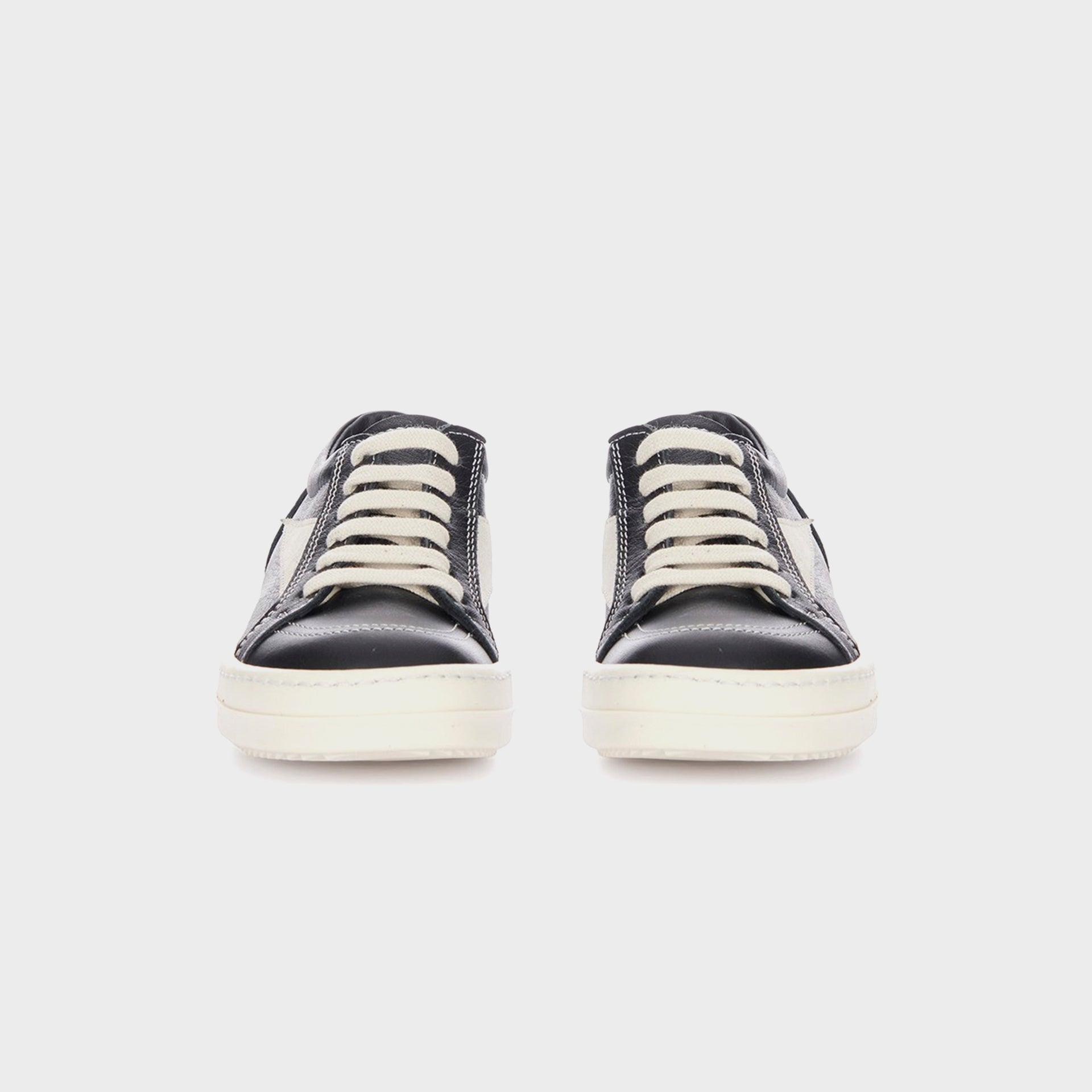 Rick Owens Kids Vintage Sneakers Scarpe in Pelle - Black / Milk / Milk