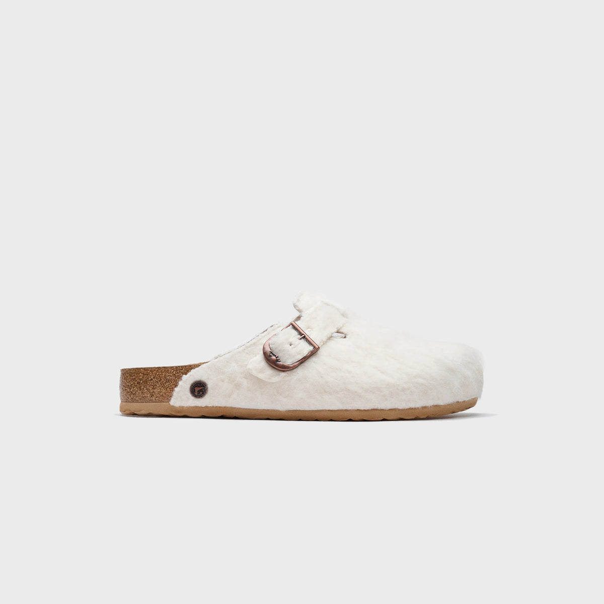 Birkenstock x Cole Bennet Boston Wool Moon Buckle TEX - Off White