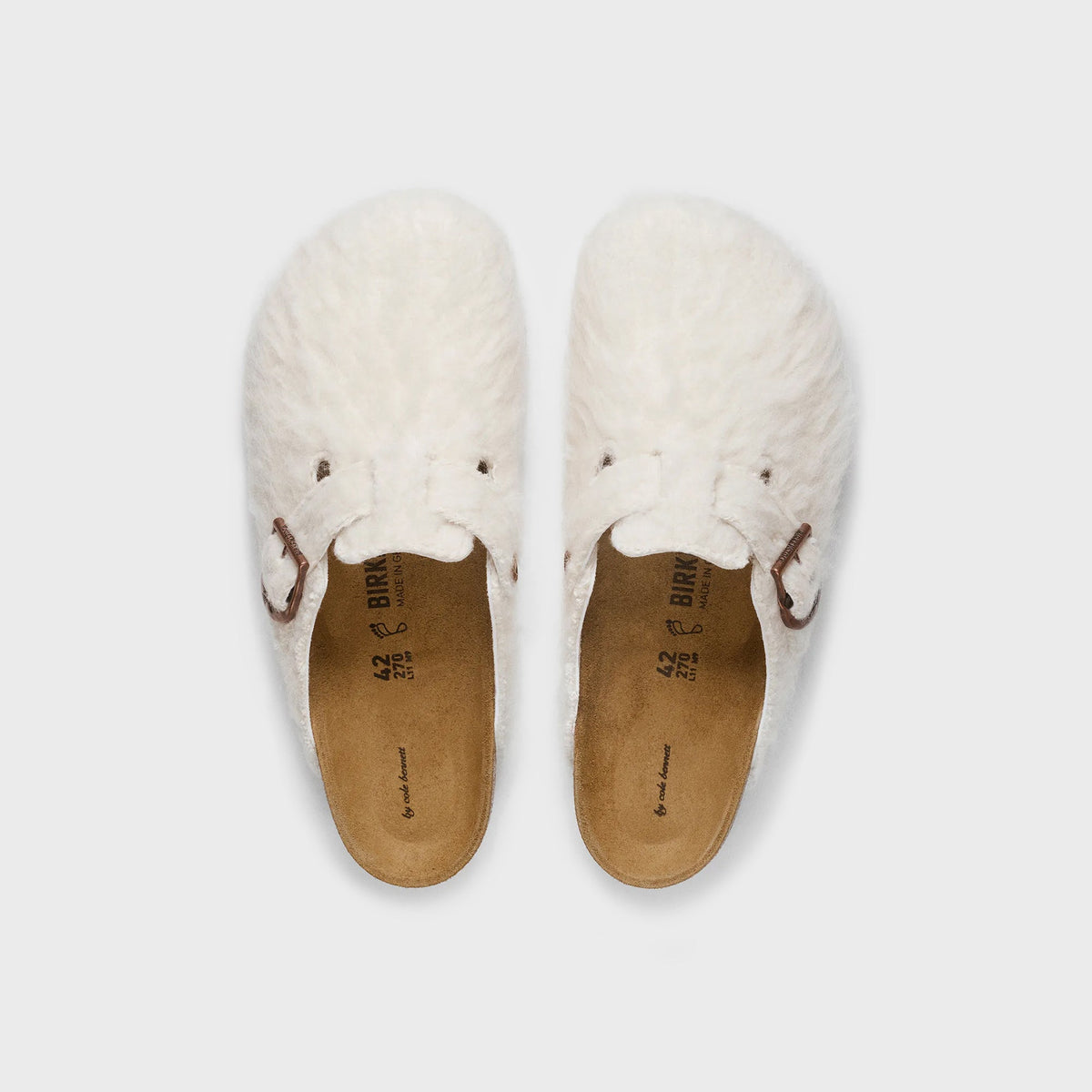 Birkenstock x Cole Bennet Boston Wool Moon Buckle TEX - Off White