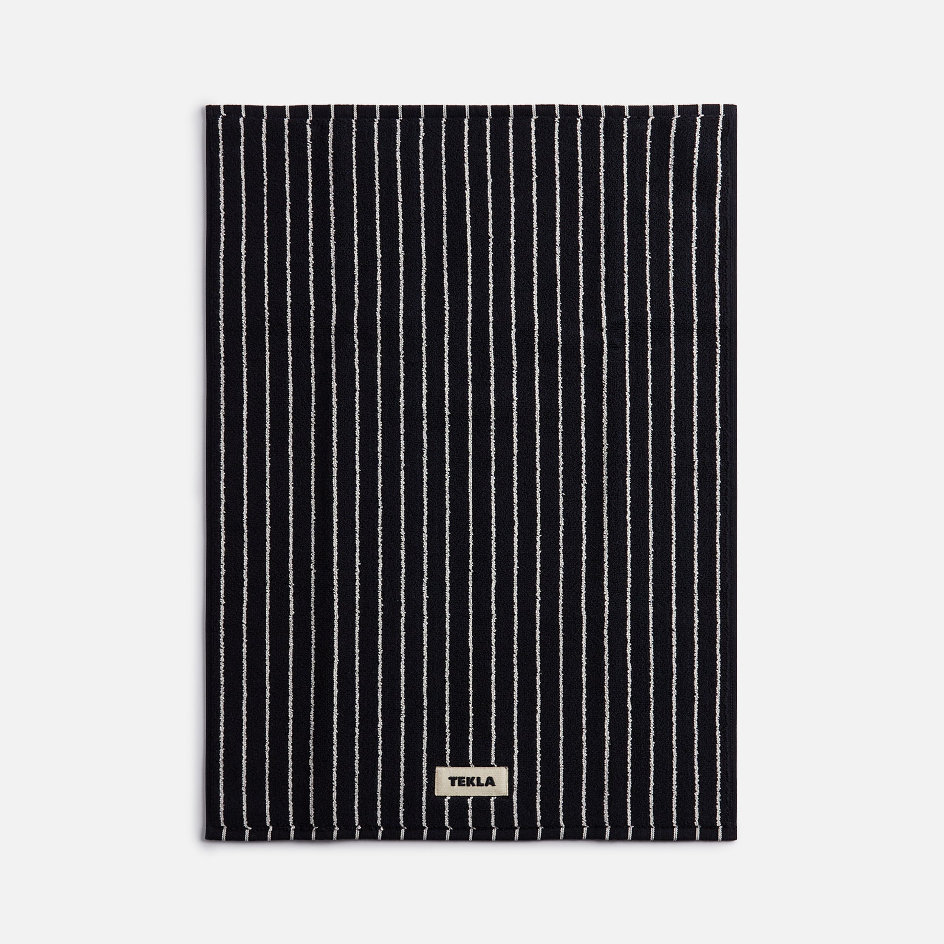 Tekla Bath Mat - Black Stripes