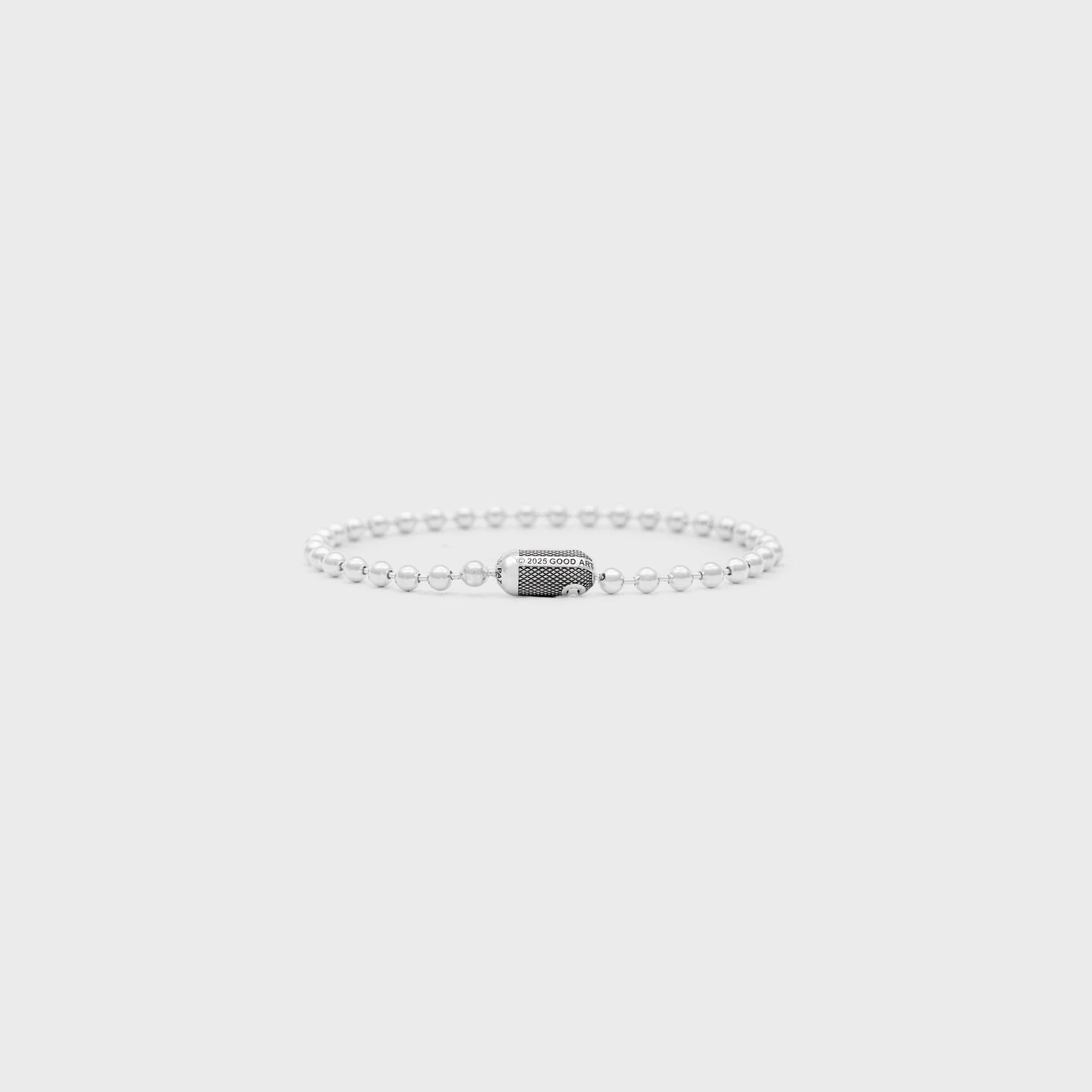 GOOD ART HLYWD Poplock Bracelet 2A Goosebumps - Sterling Silver