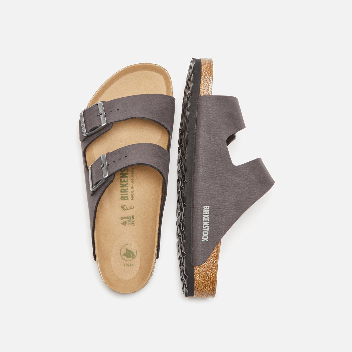Birkenstock Vegan Microfiber Arizona - Desert / Dust / Black