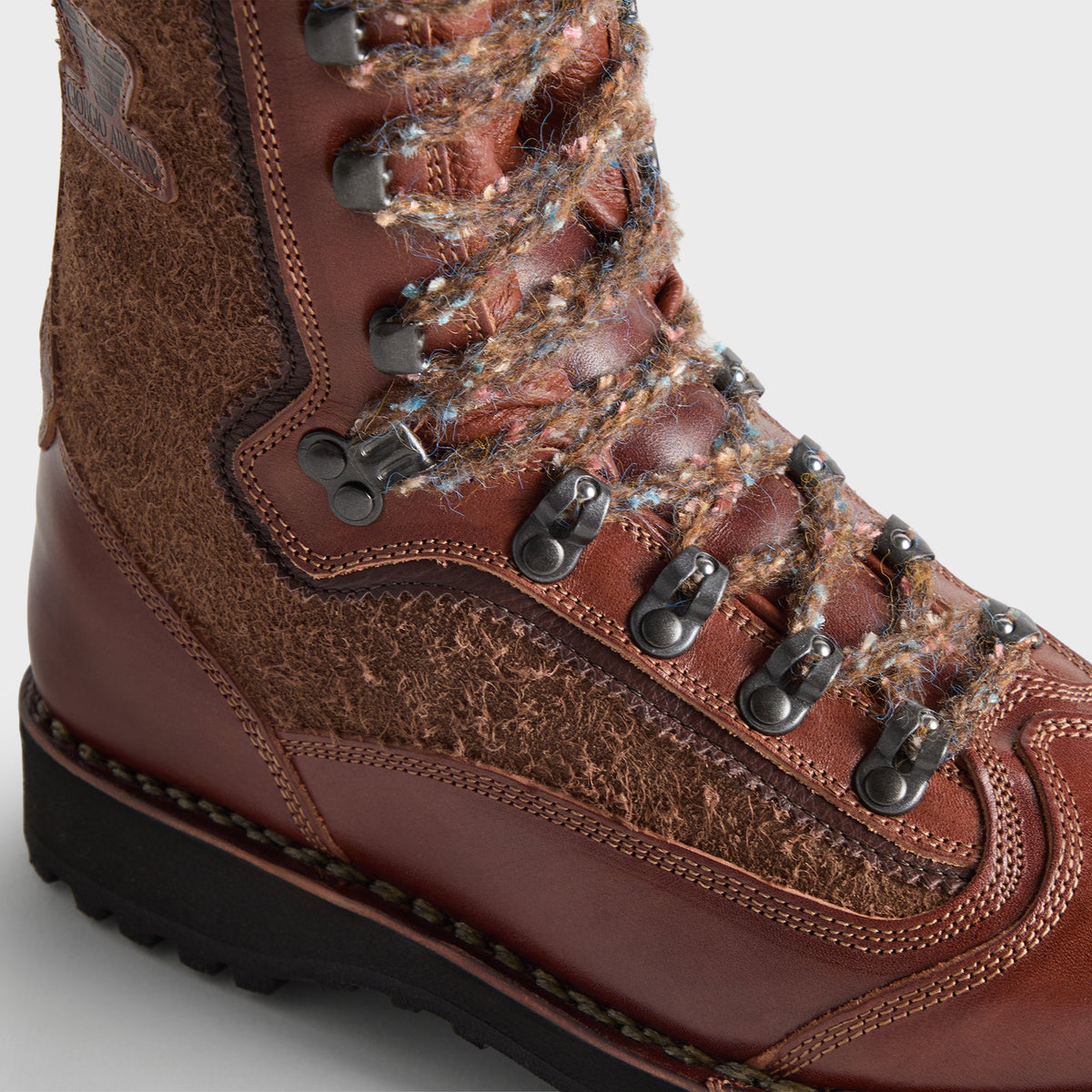 Giorgio Armani & Kith for Diemme Alpini Shearling Boot - Mogano