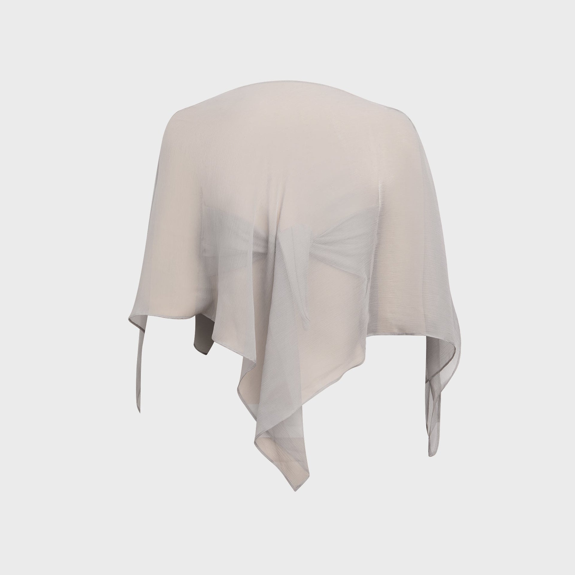 Buci Honeycrisp Poncho With Twist Tie Top - Slate
