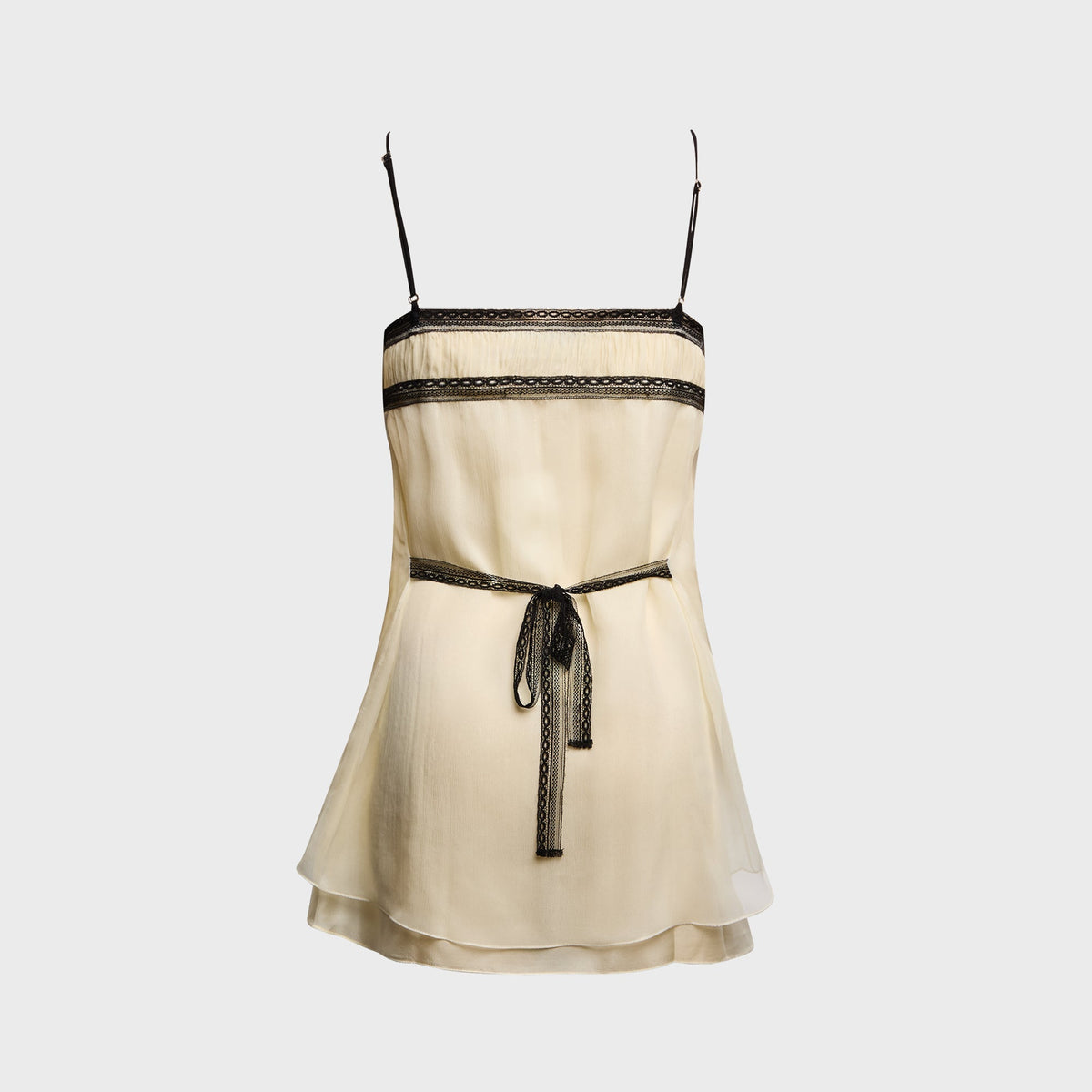 Buci Sundew Dress - Ivory / Black