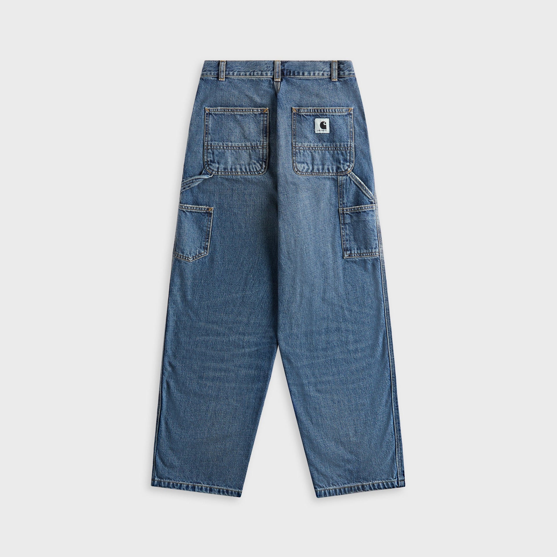 Carhartt WIP W Brandon Single Knee Pant in Blue Dark Used Wash