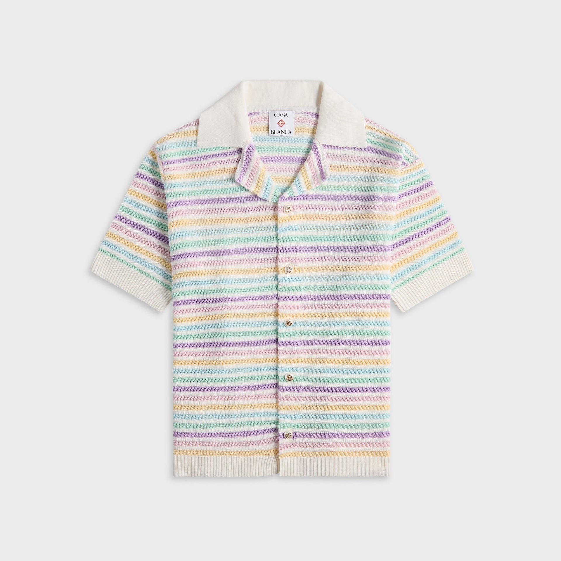 Casablanca Flower Crochet Polo - Multi