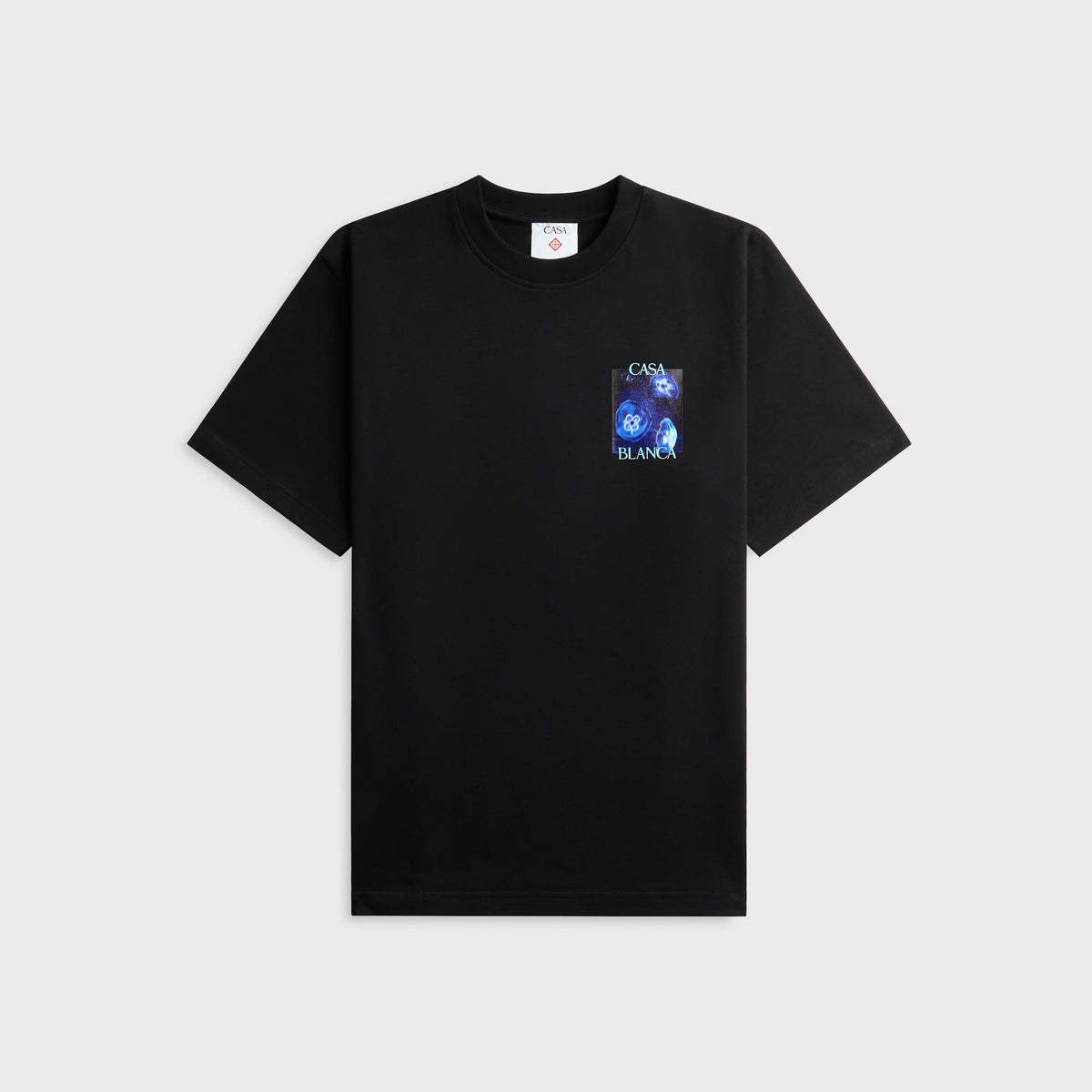 Casablanca Meduse Sportive Printed Cotton Tee - Black