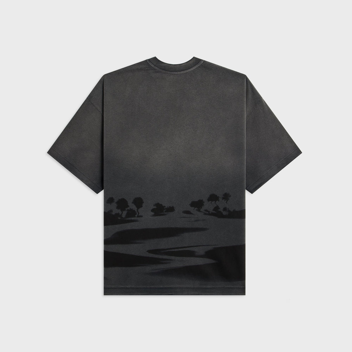 Casablanca Sands Washed Oversized Short Sleeve Tee - Black