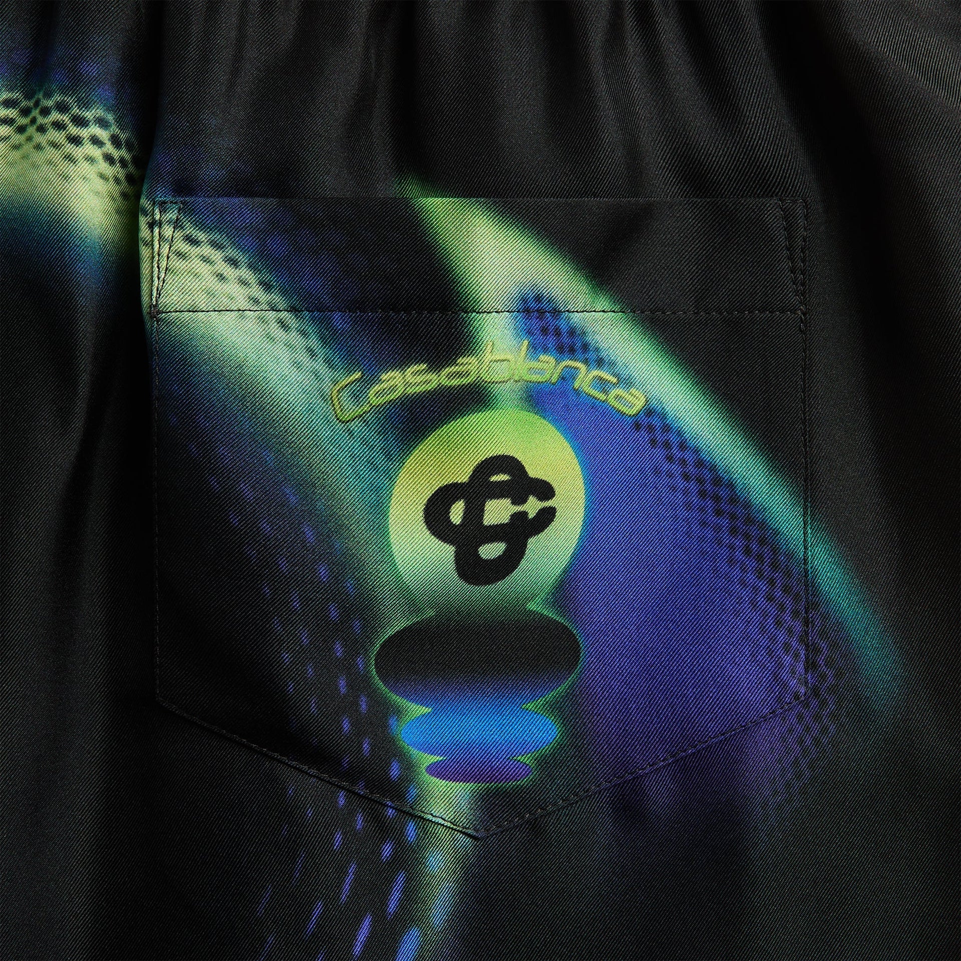 Casablanca Sporchid Silk Short - Black