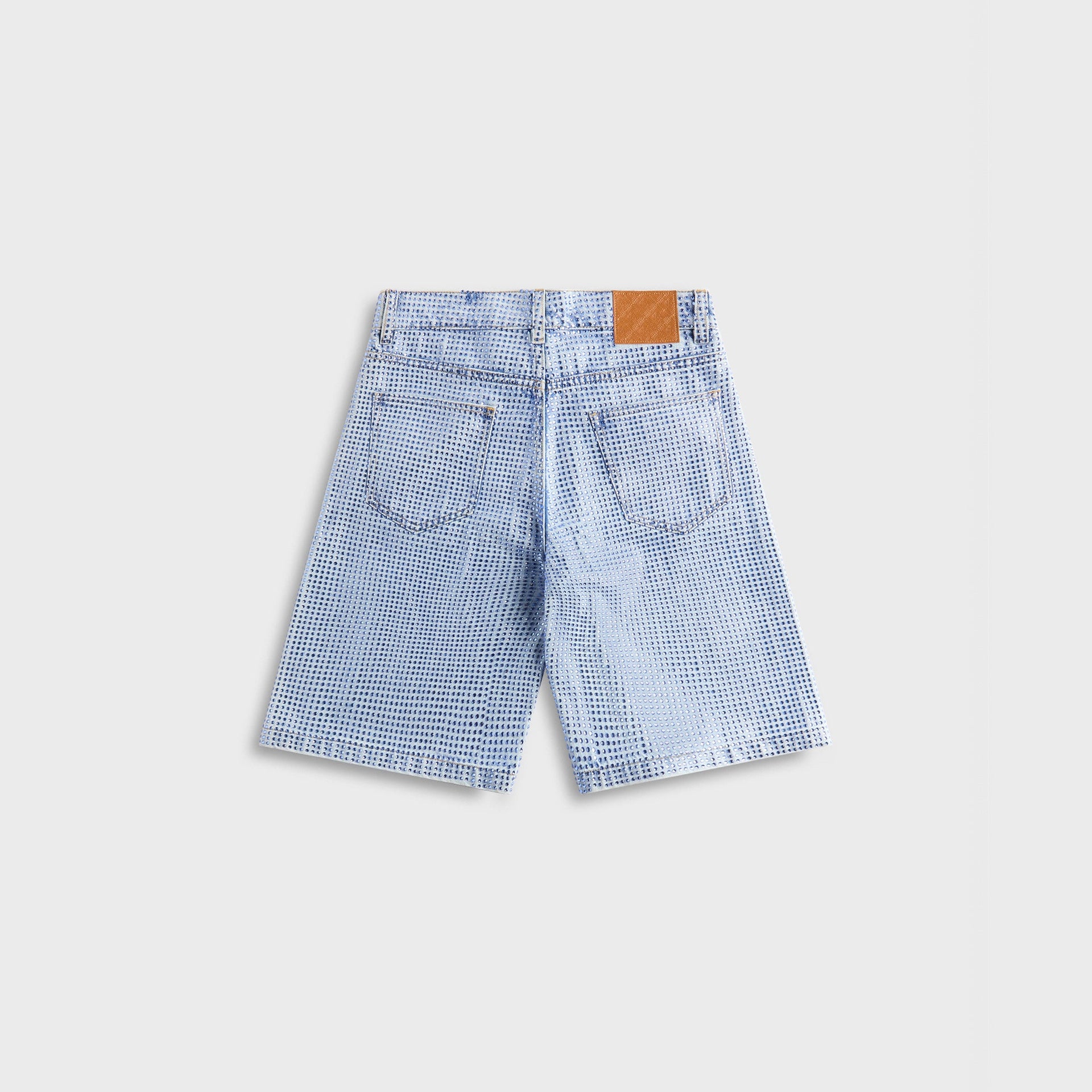 Casablanca Denim Hotfix Short in Mid Wash