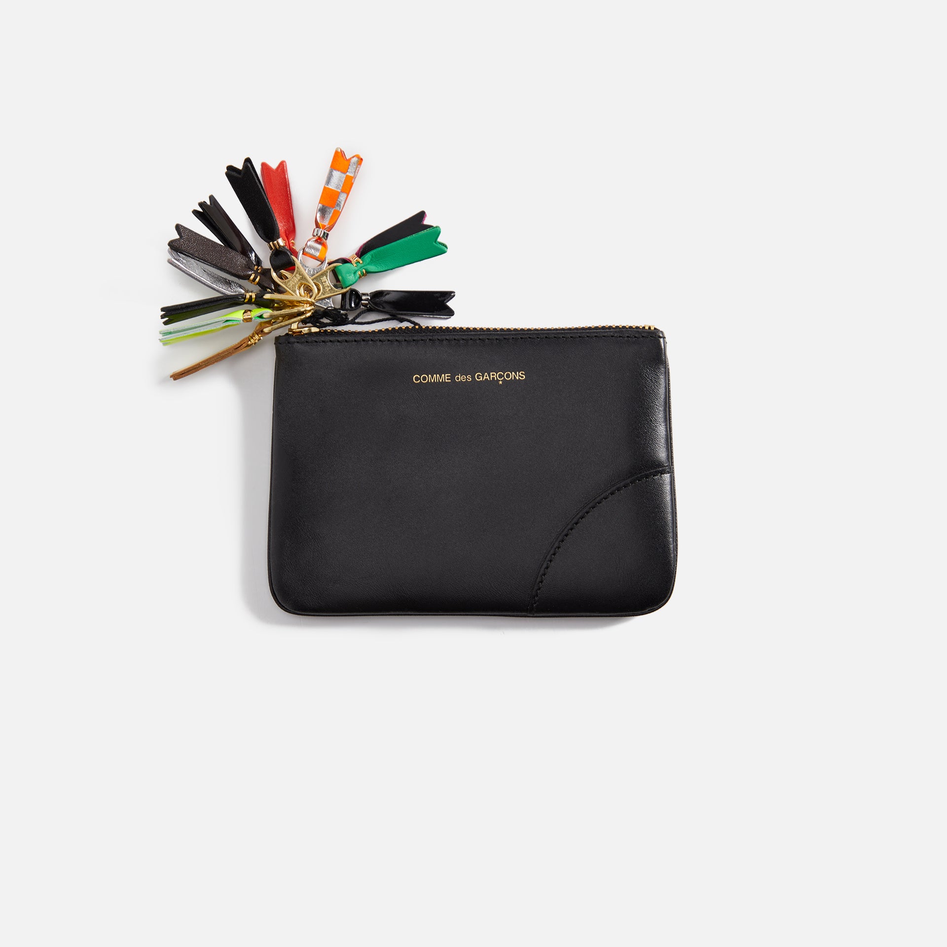 Comme des Garçons Pocket Zipper Pull Mini Pouch - Black