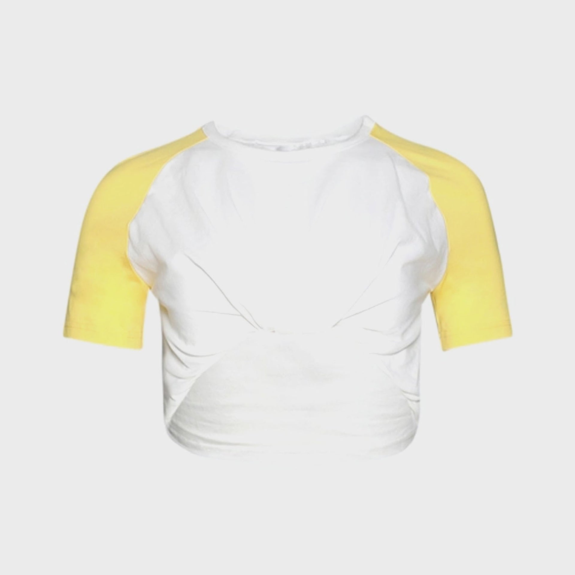 Christopher Esber Tucked Ringer Jersey Tee - Zest / White