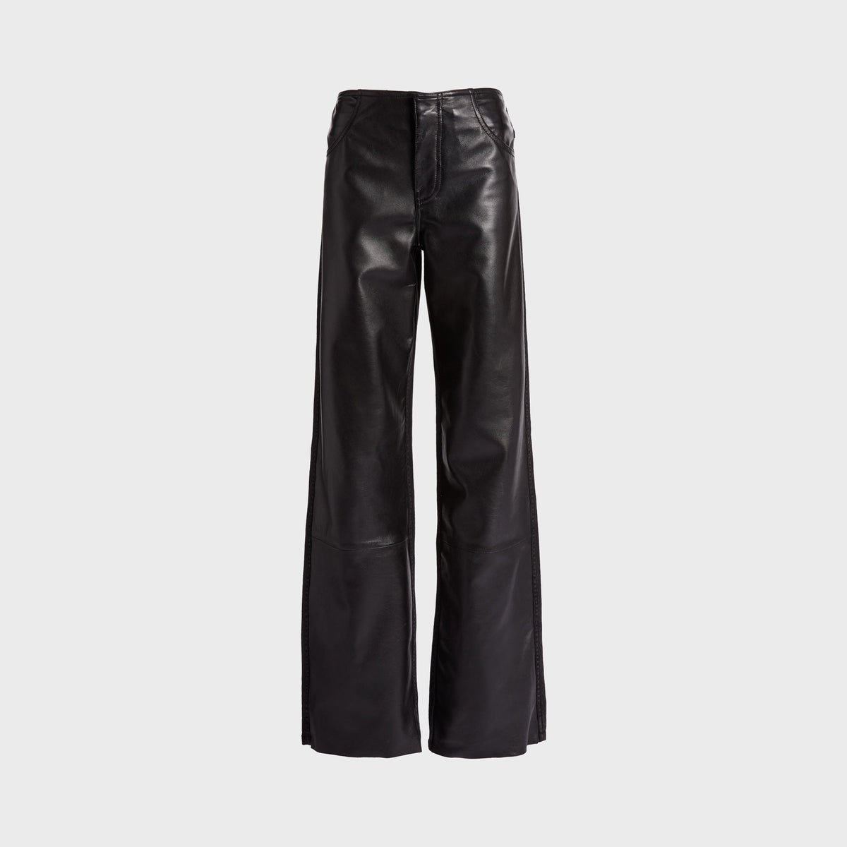 Christopher Esber Troy Deconstruct Leather Jean - Black