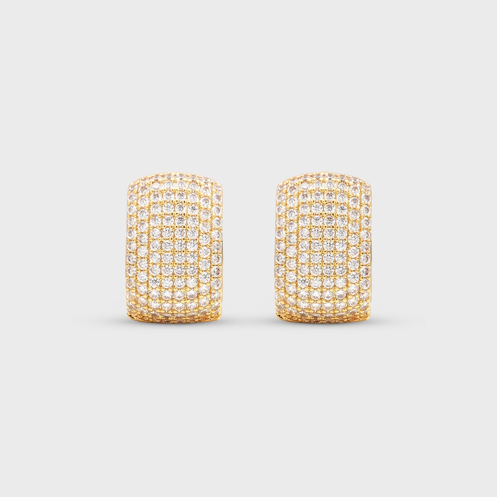 Crystal Haze Exclusive Infinity Hoops Small - Gold / Clear