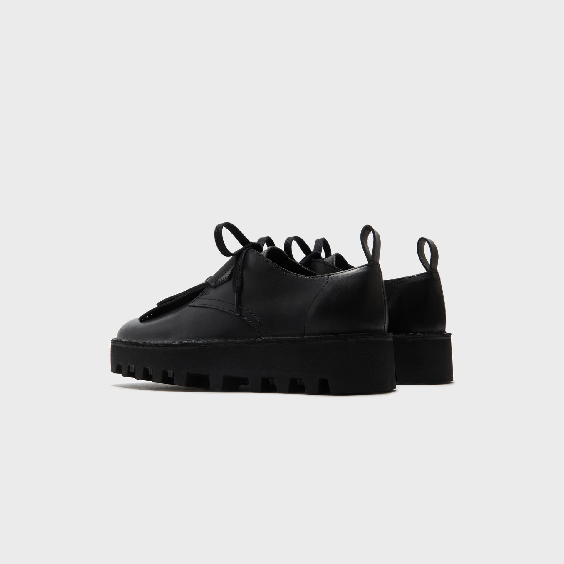 Clarks x Engineered Garments Desert Khan - Black Smooth