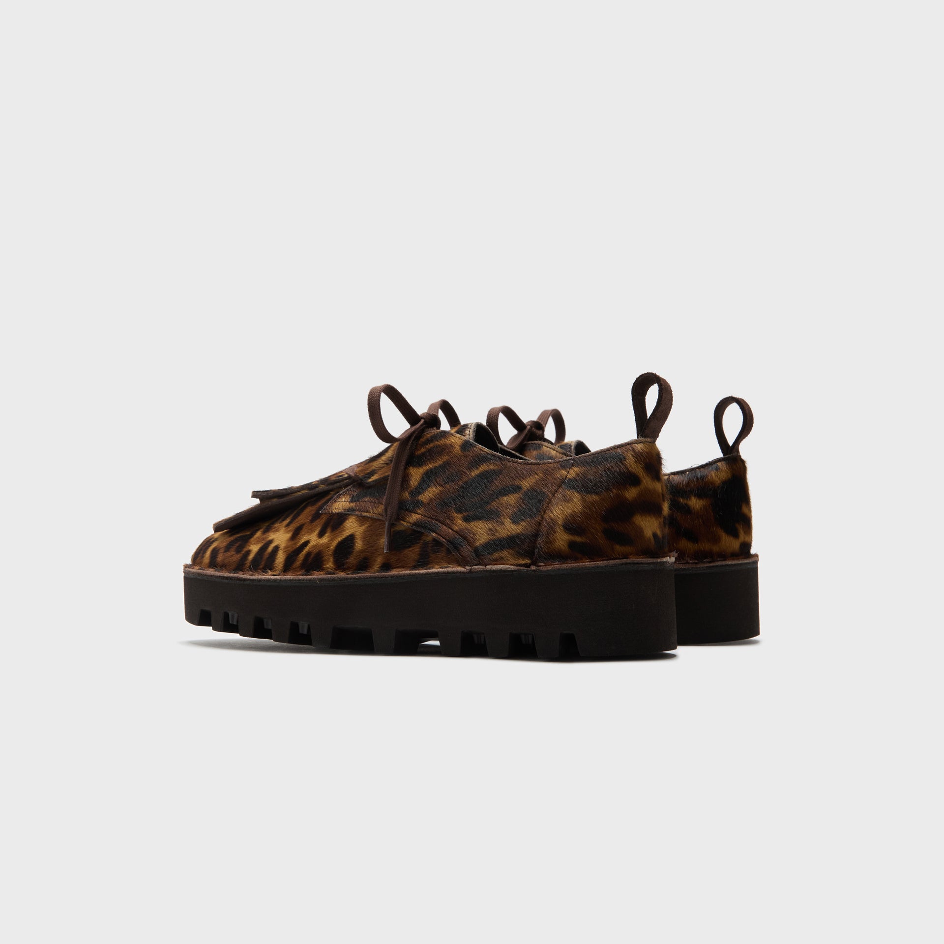 Clarks x Engineered Garments Desert Khan - Leopard Pony