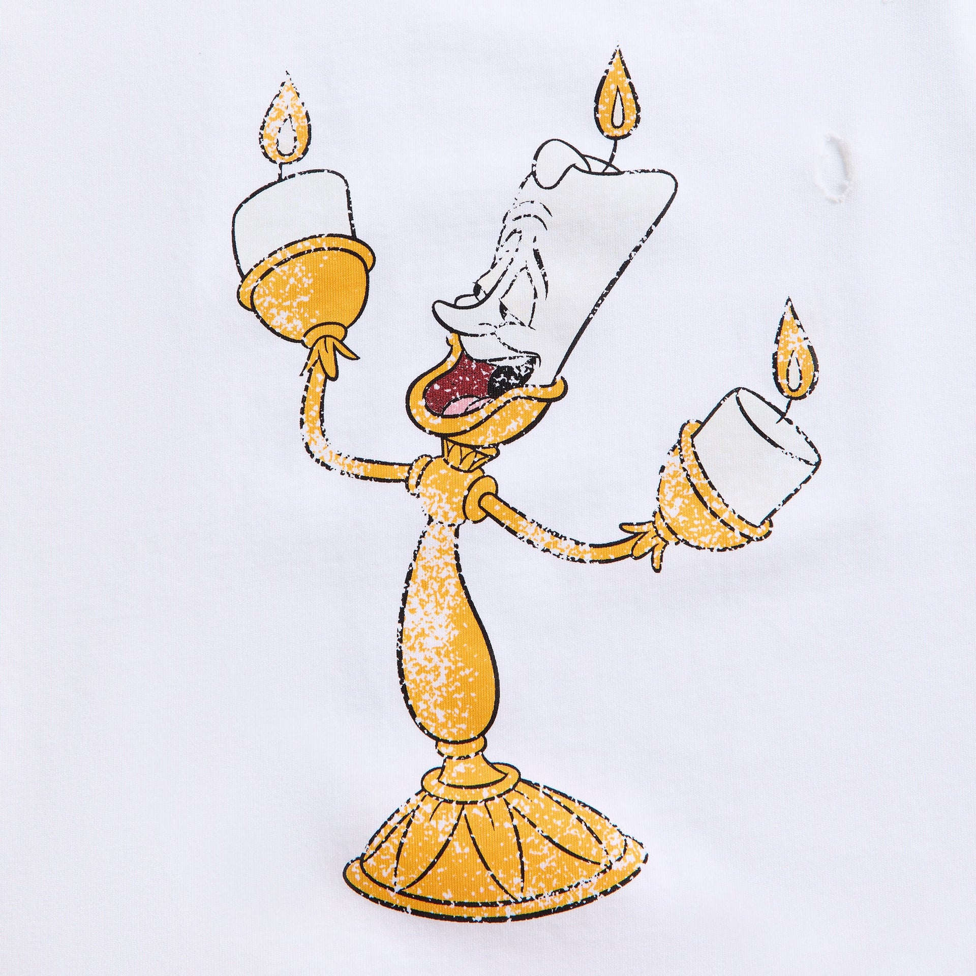 Disney x Coperni Burned By You Before Boxy Tee in White