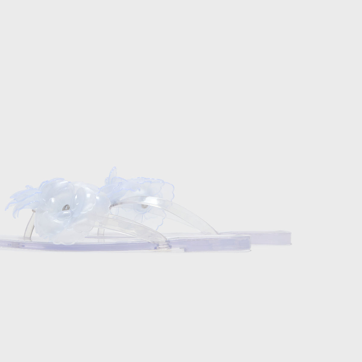 Coperni Silicone Flower Flat Sandals - Clear