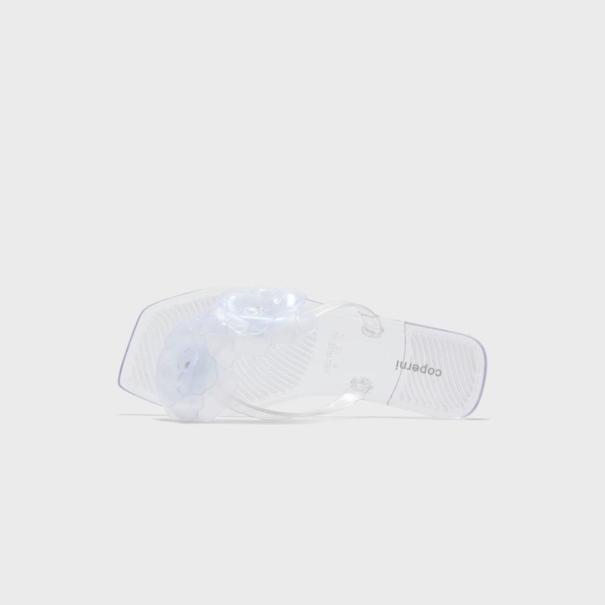 Coperni Silicone Flower Flat Sandals - Clear