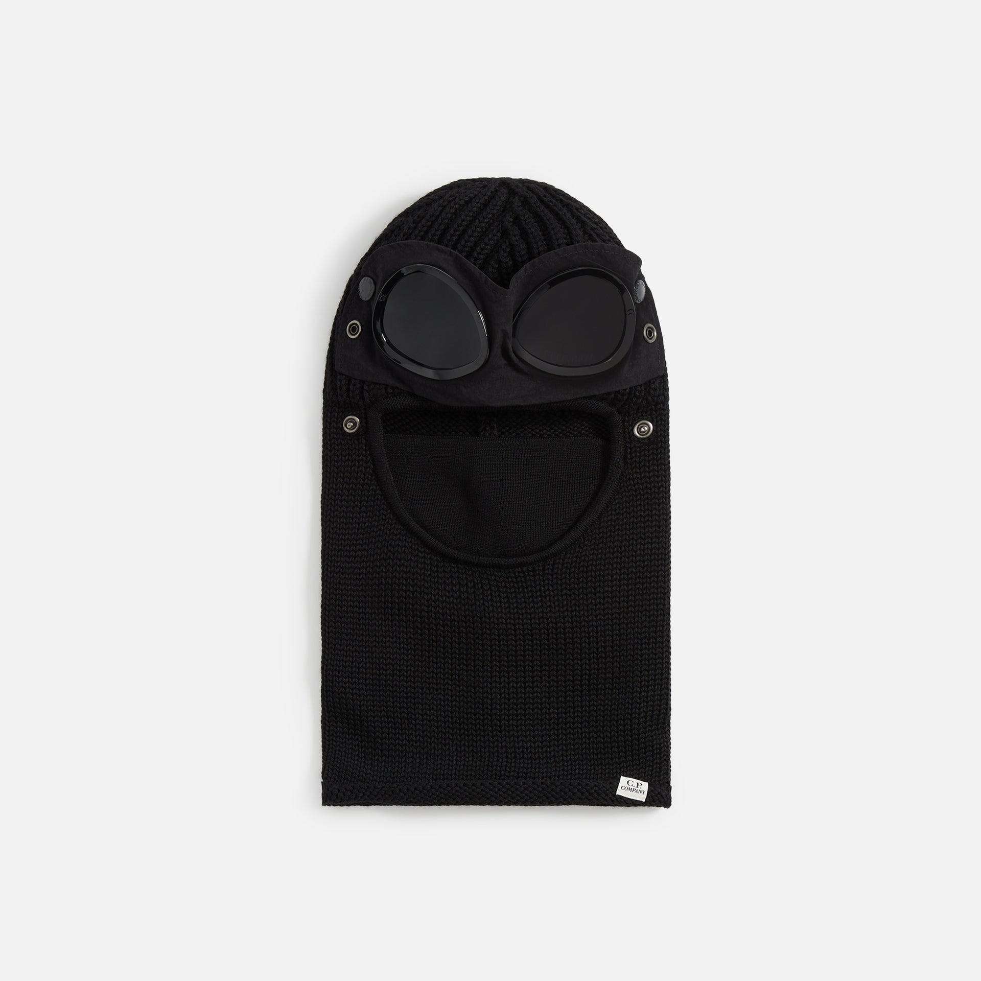 C.P. Company Extrafine Merino Wool Goggle Balaclava - Black