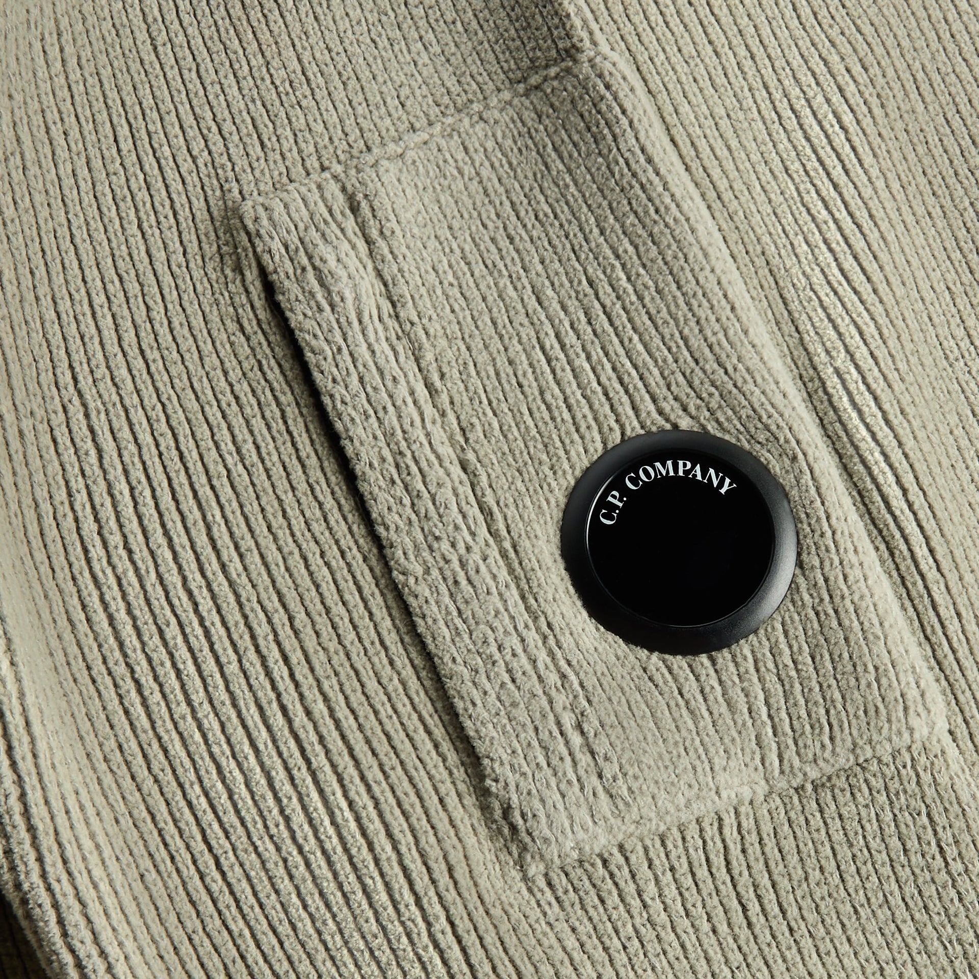 C.P. Company Chenille Cotton Lens Crewneck Sweater - Flint Grey