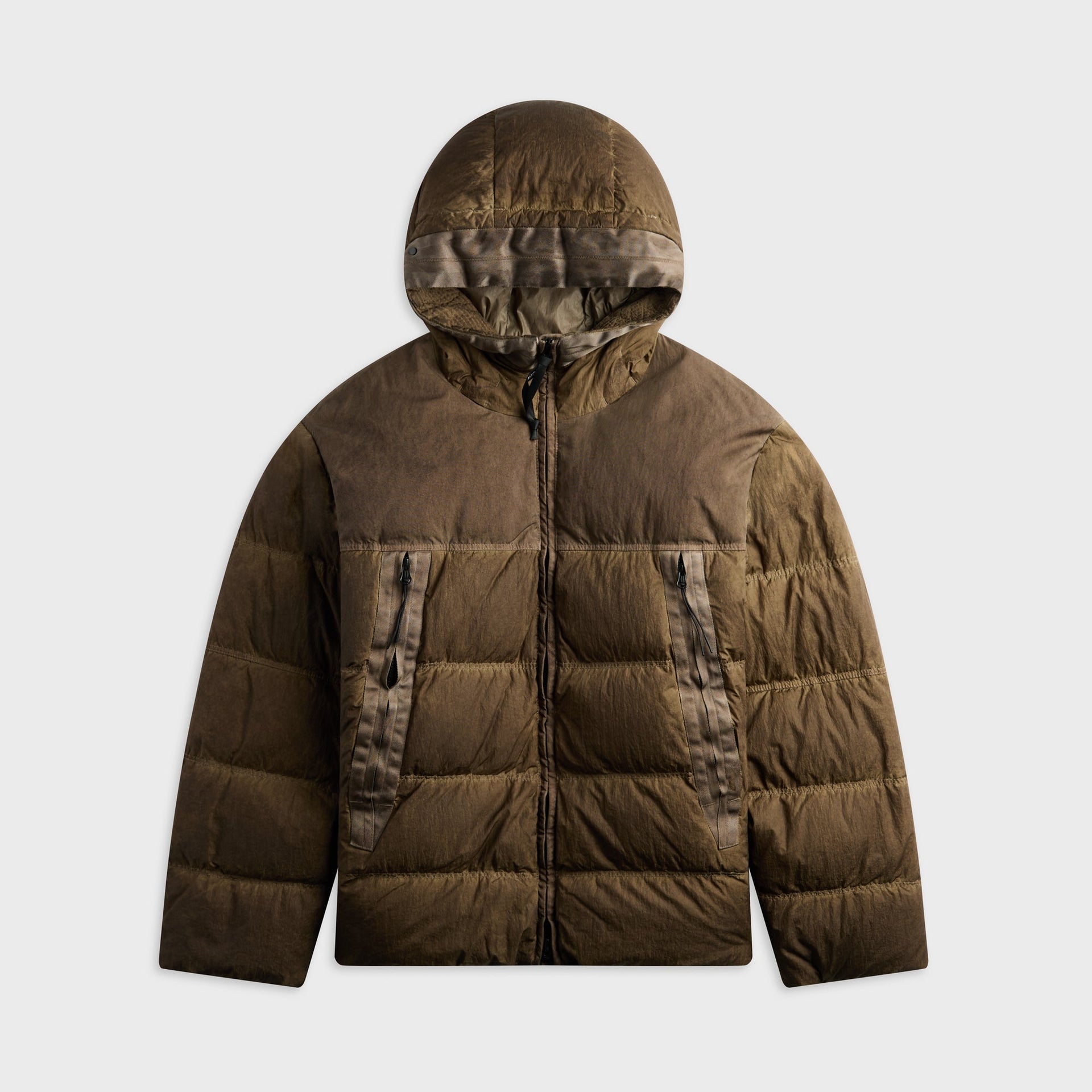 C.P. Company Eco-Chrome R Mixed Goggle Down Jacket - Re-Color Brown