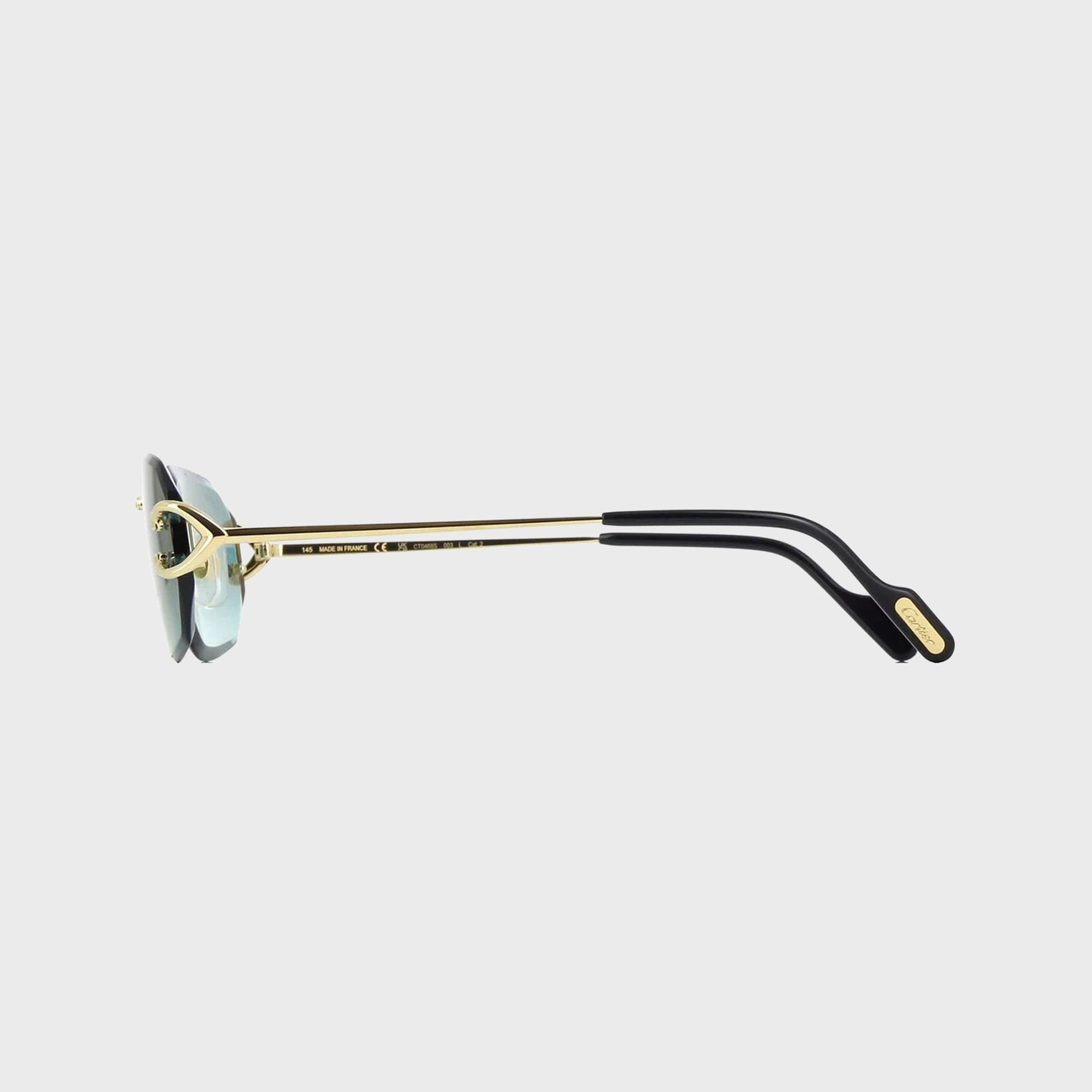 Cartier CT0468S Sunglasses - Gold / Green