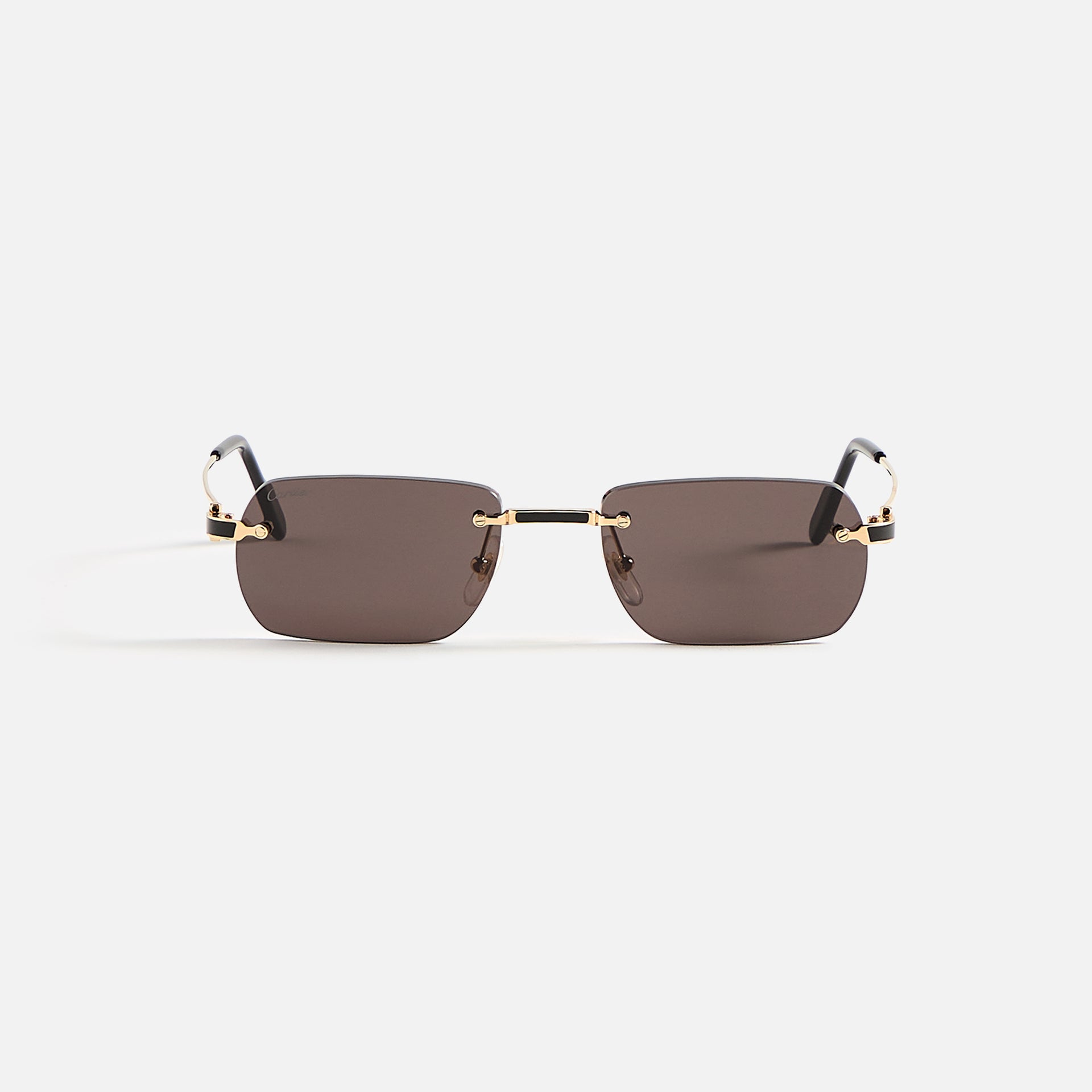 Cartier Rectangle Sunglass - Gold / Grey