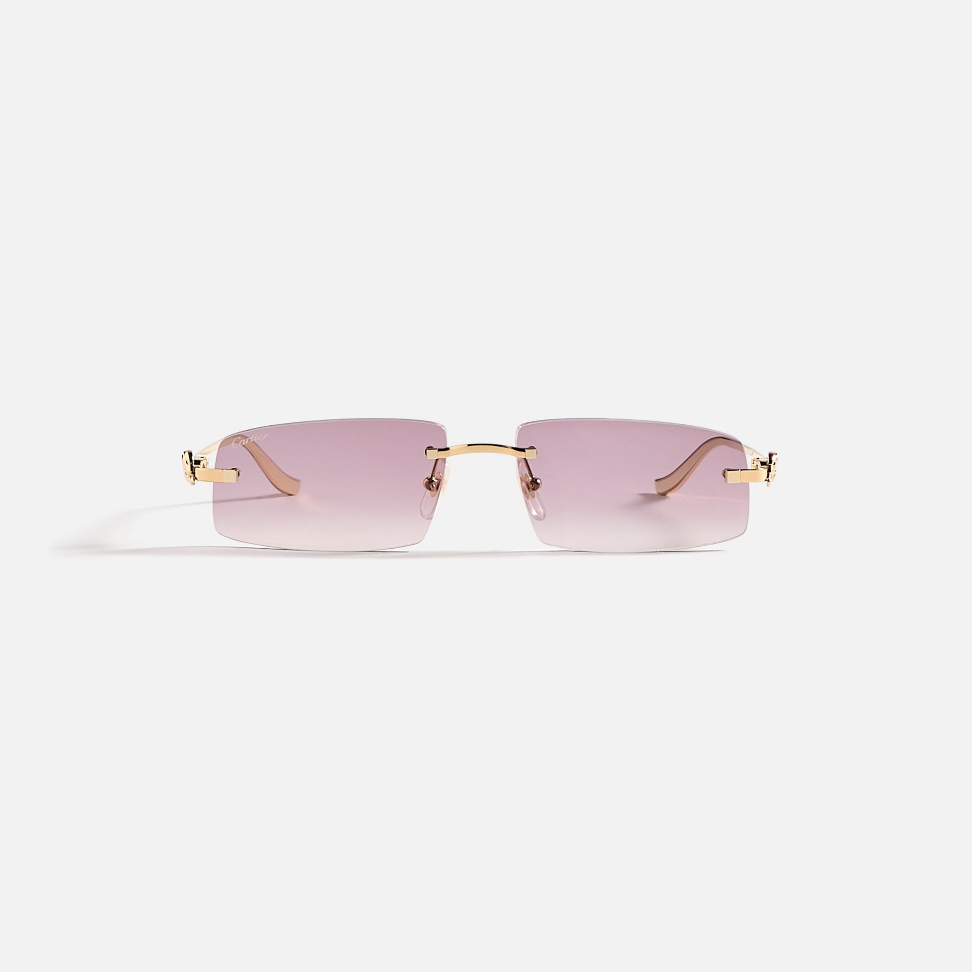 Cartier Rectangular Frames - Gold / Violet