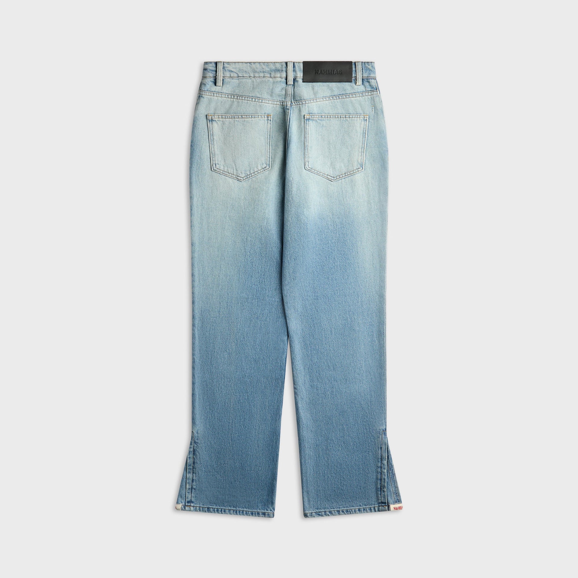 NAHMIAS Split Seam Straight Leg Jean - Light Indigo Wash