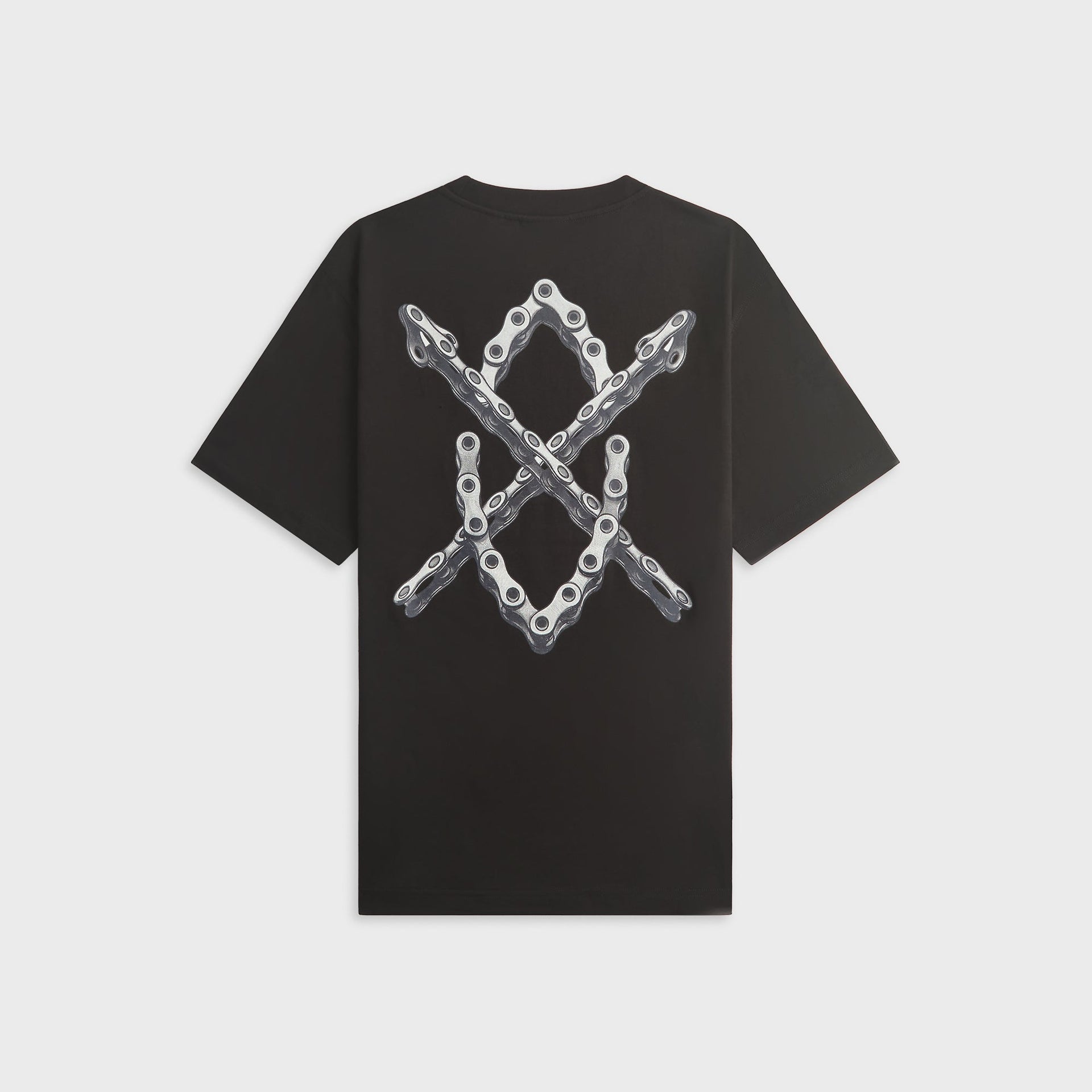 Daily Paper Chain Shield Short Sleeve Tee - Black