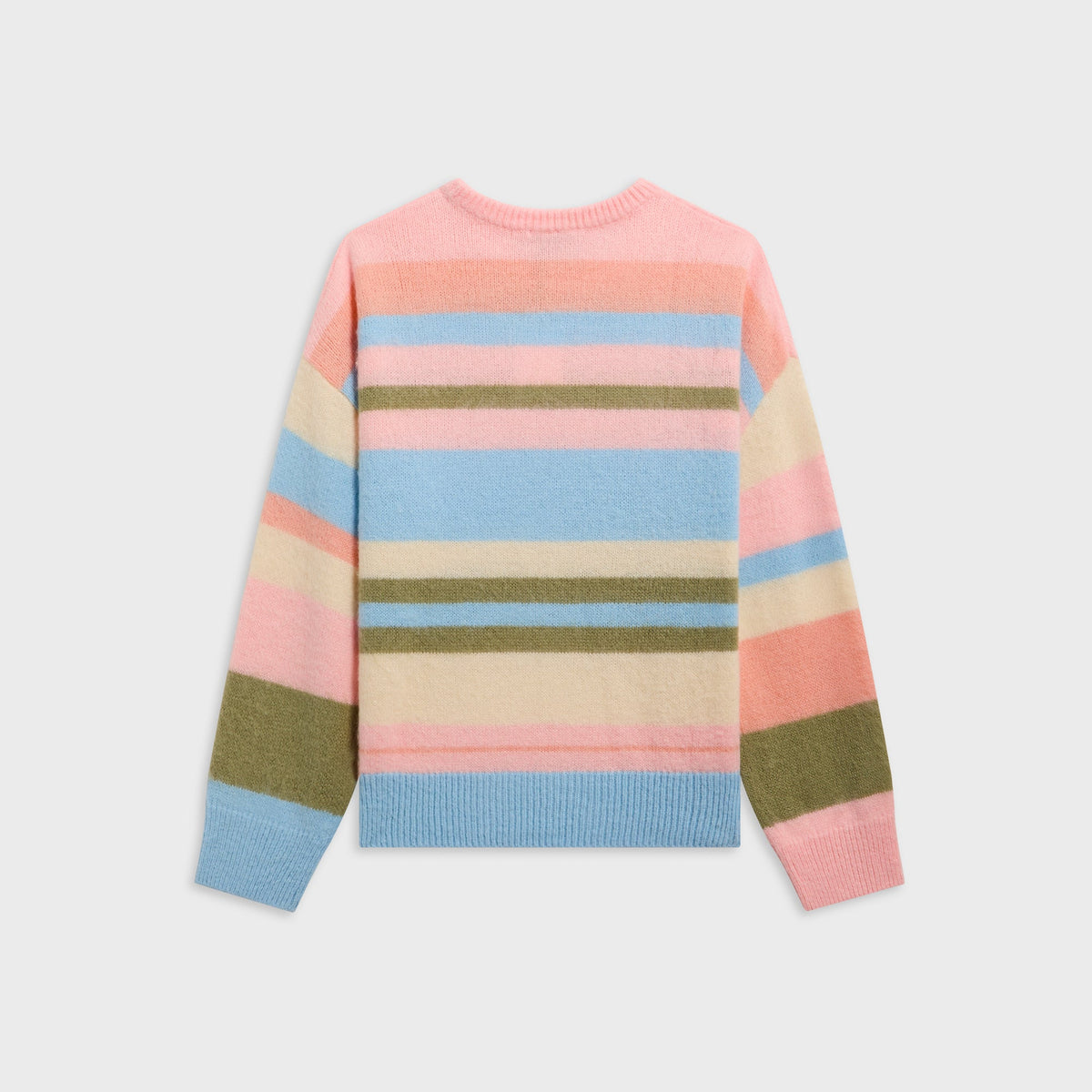 GUIZIO Hawley Oversized Stripe Wool Jumper - Peach Multi