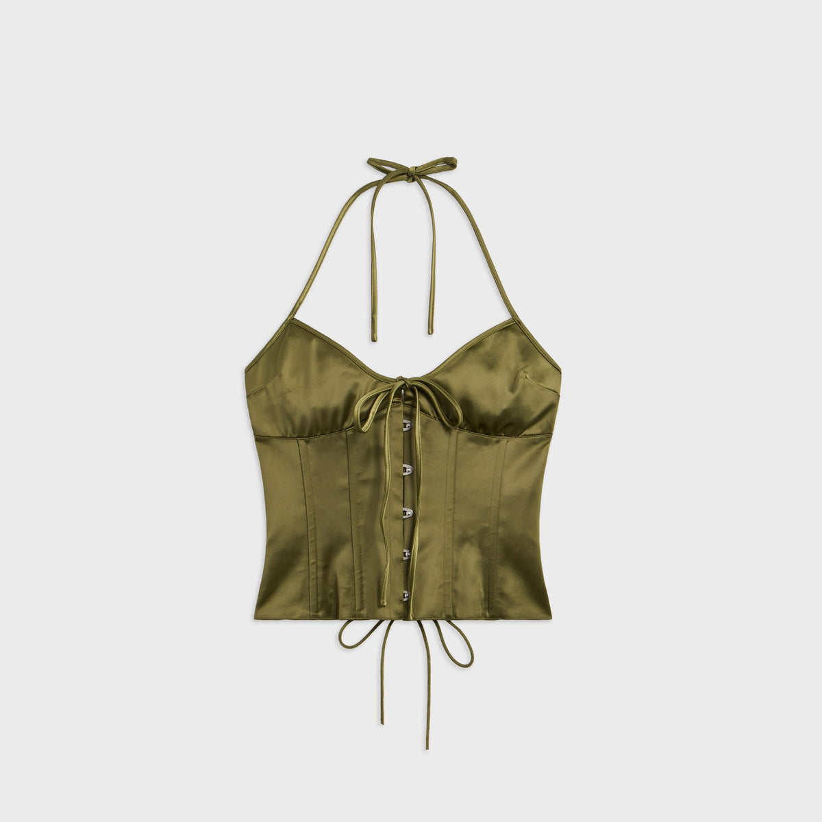 GUIZIO Marini Corset Top - Olive
