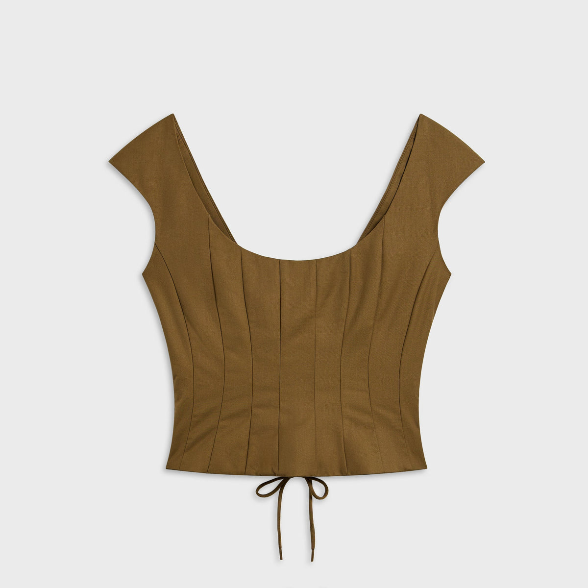 GUIZIO Leila Twill Top - Olive