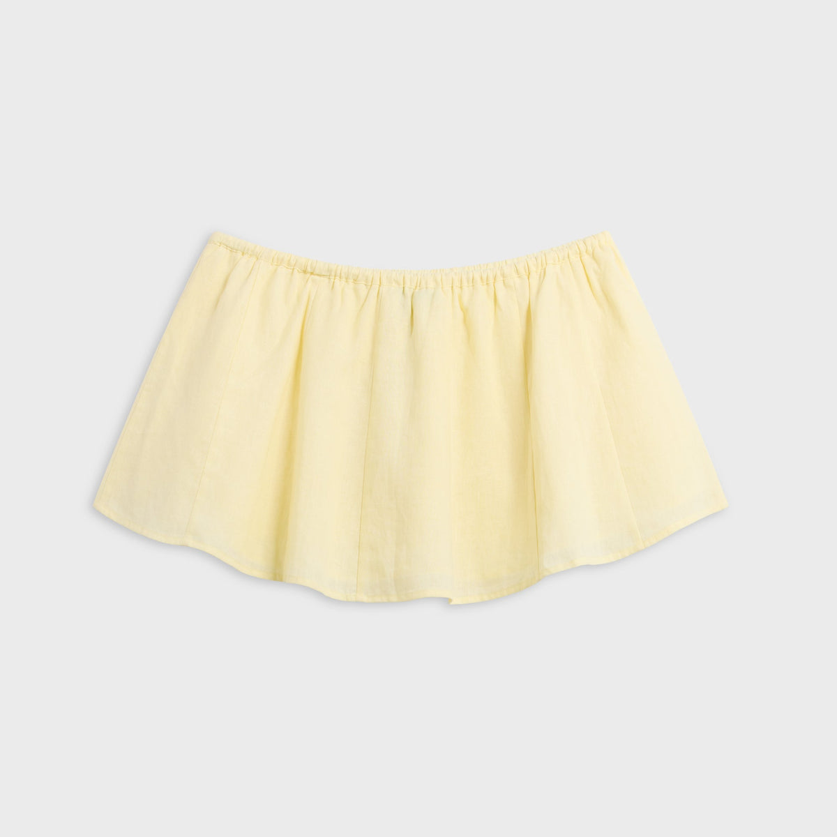 GUIZIO Leila Mini Skirt - Honey Butter Yellow