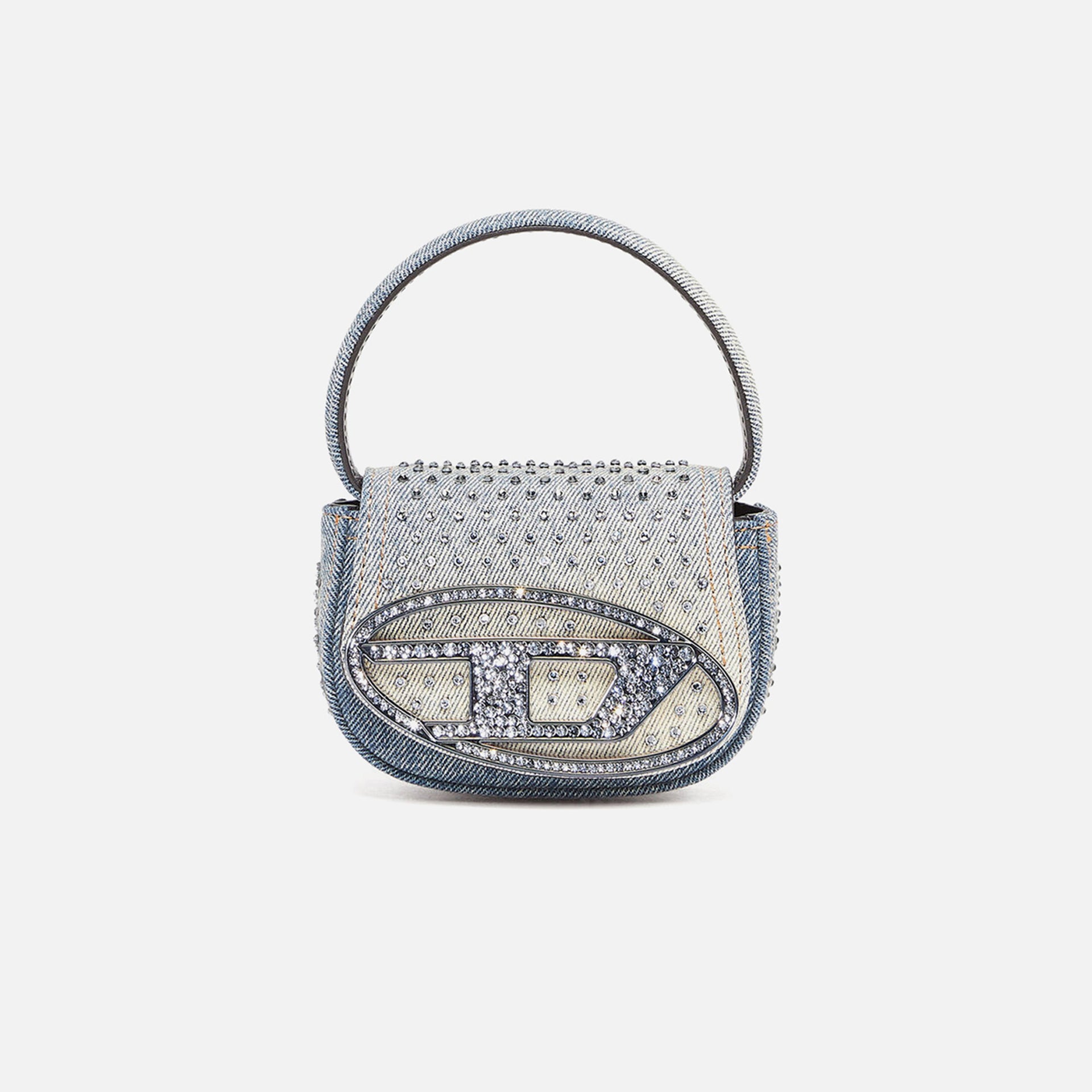 Diesel Mini D Logo Bag - Washed Denim Diamonds