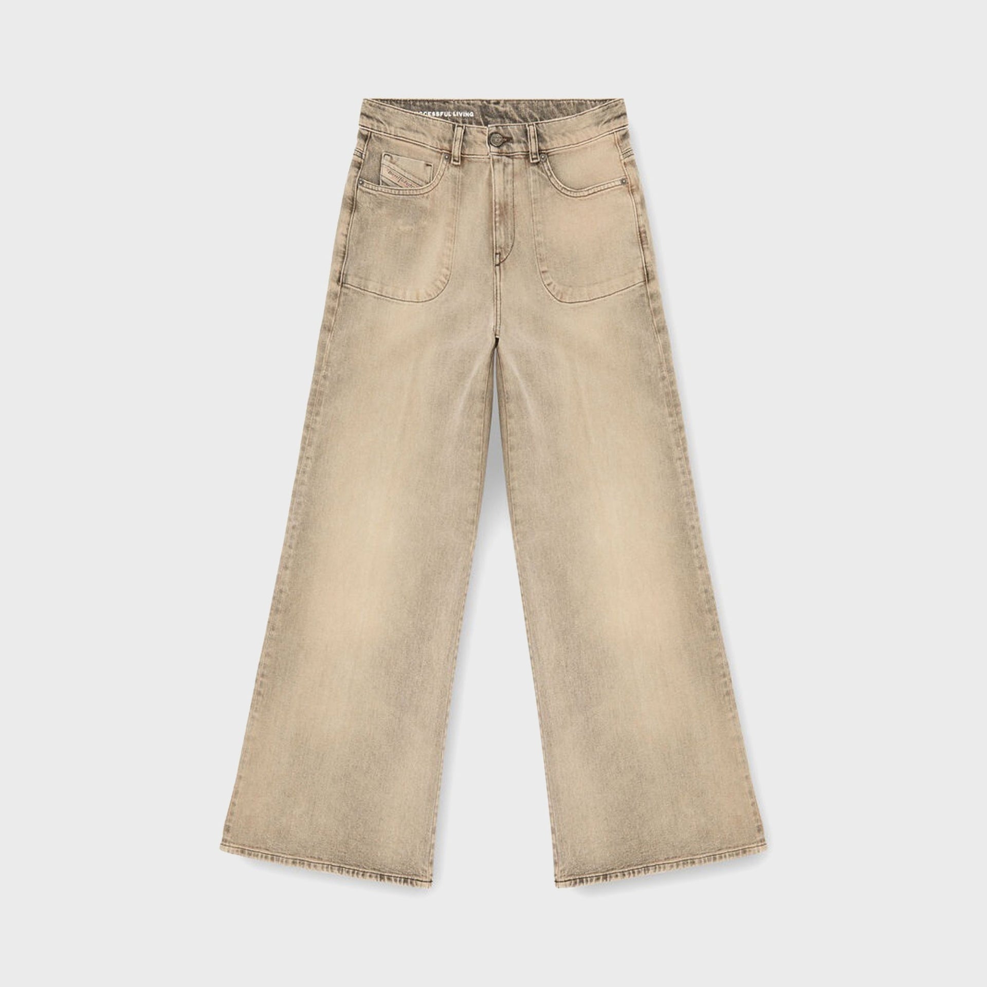 Diesel Regular Waist 1978 D-Akemi Flare Jean - Beige