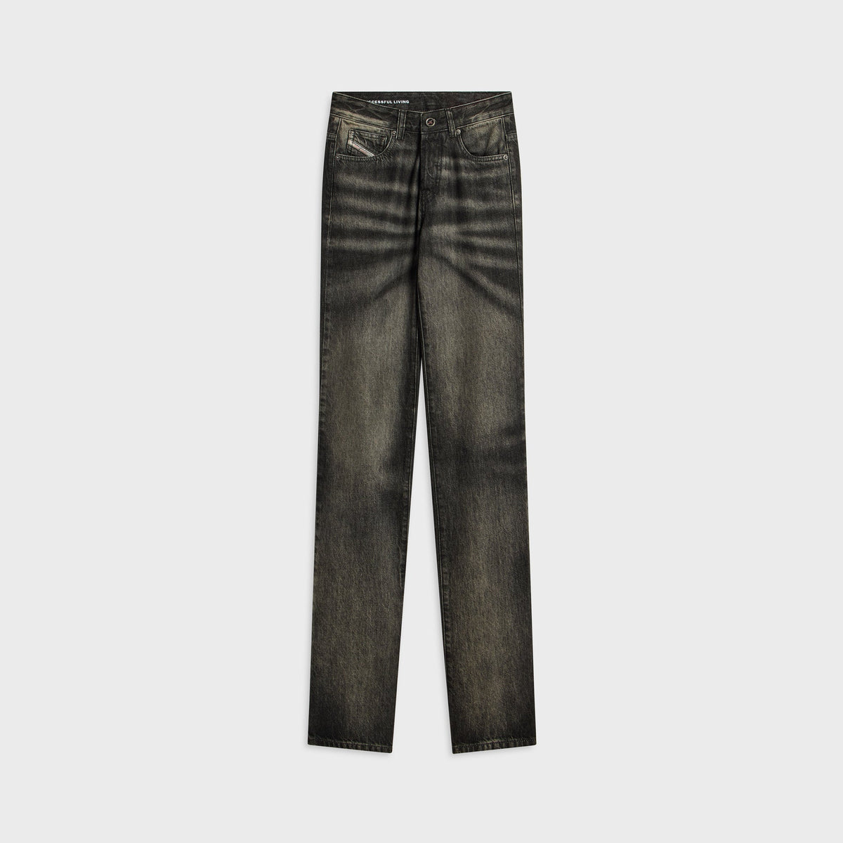Diesel D-Liet Straight Leg Jeans - Black
