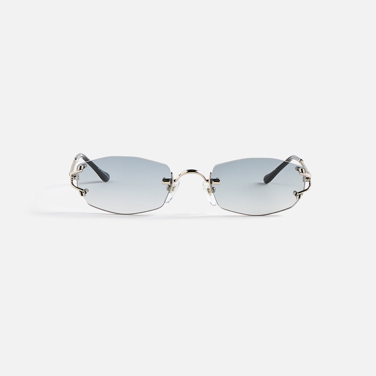 Vintage Frames Aspen Drill Mount 24KT White Gold - Silver