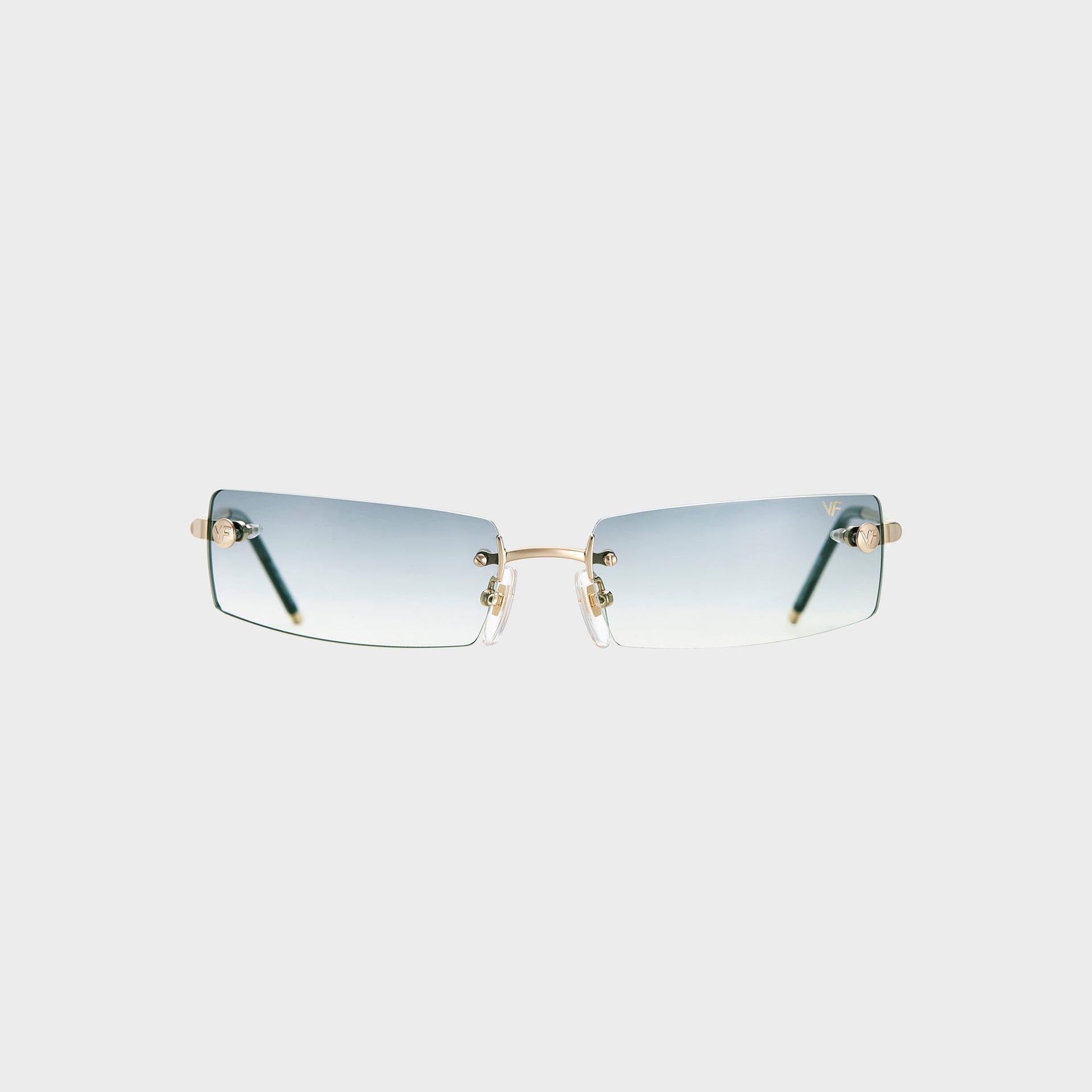 Vintage Frames Mykonos Rimless Drill Mount Sunglasses - Asphalt