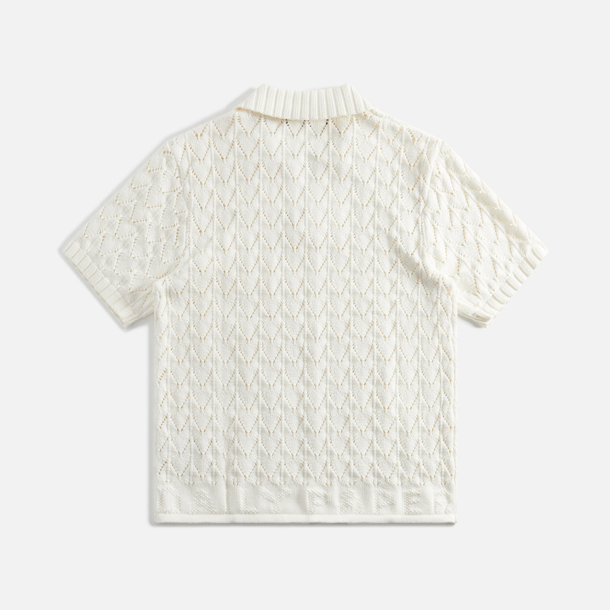Daily Paper Yinka Relaxed Knit Polo - White