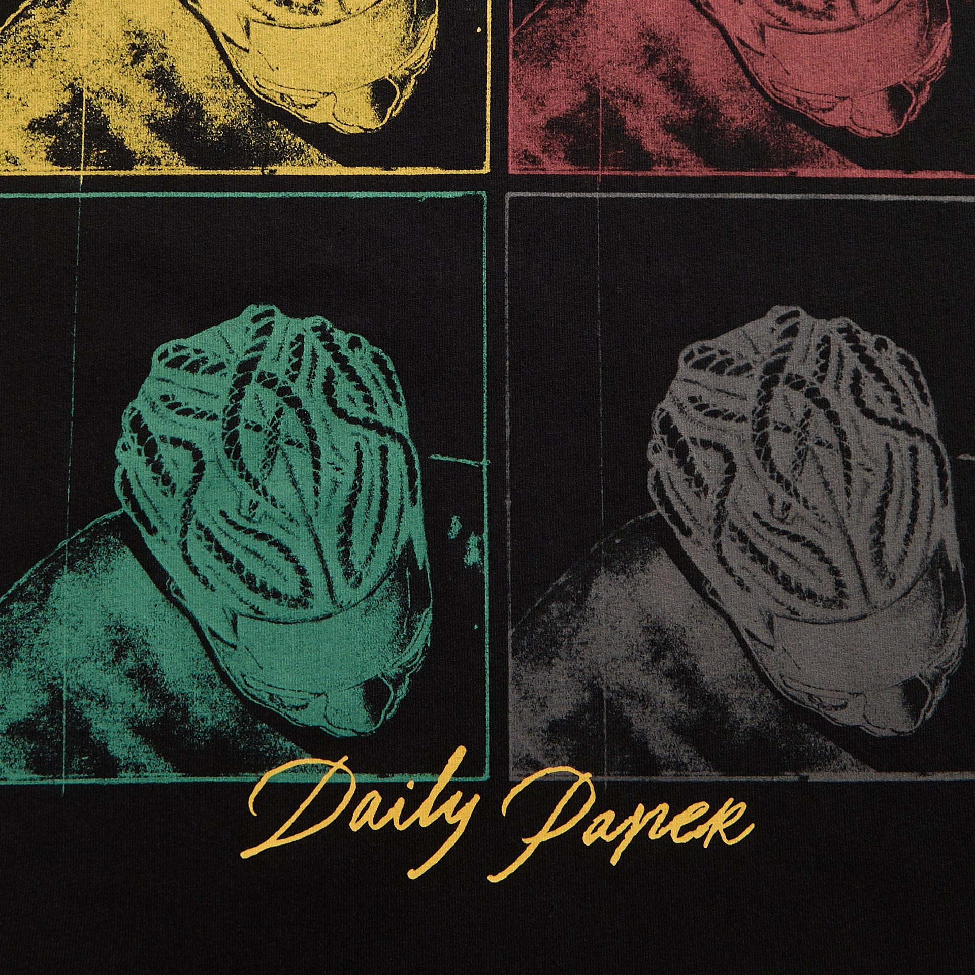 Daily Paper Frame Tee in Black